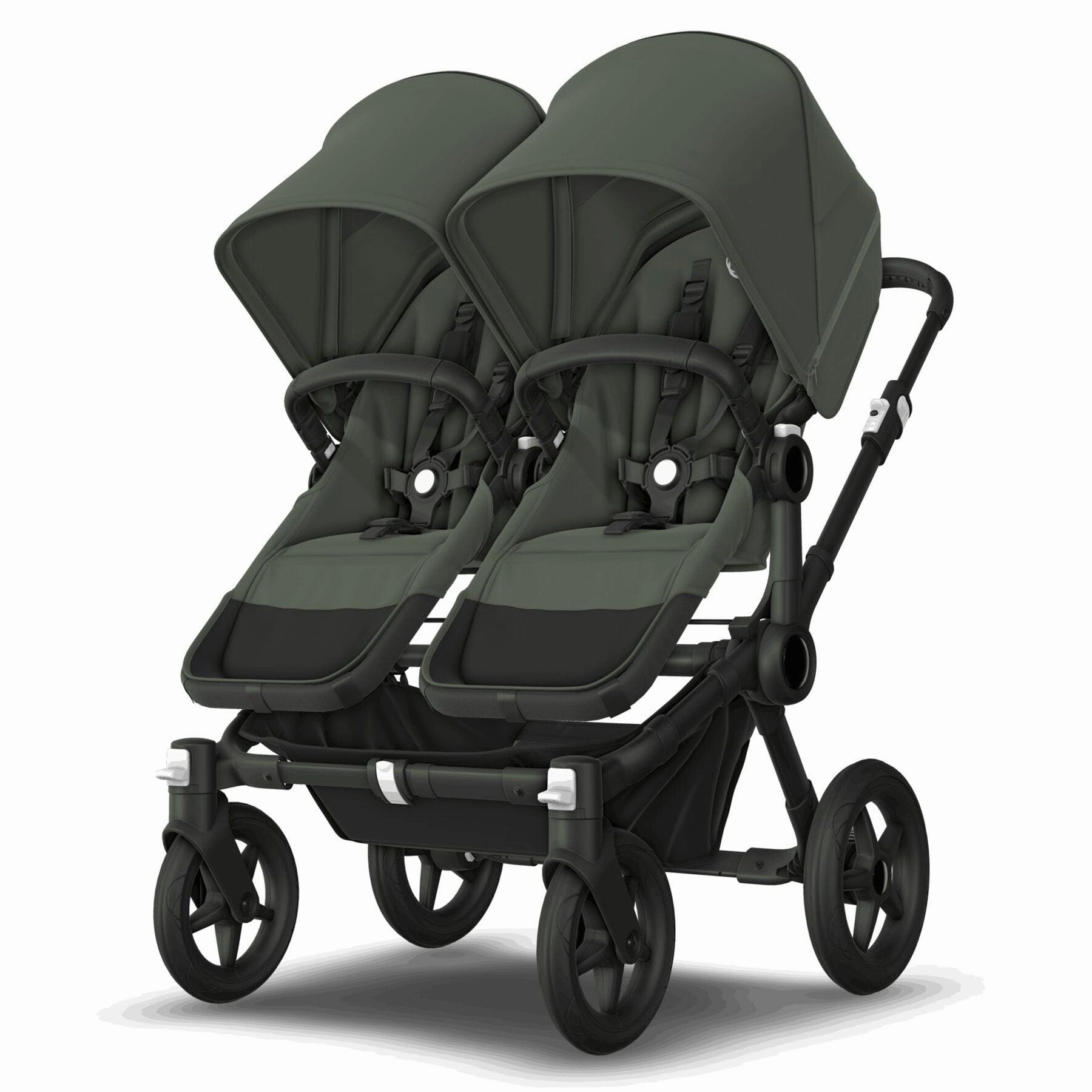 Bugaboo Donkey 5 Twin Complete Turtle Travel System - Forest Green