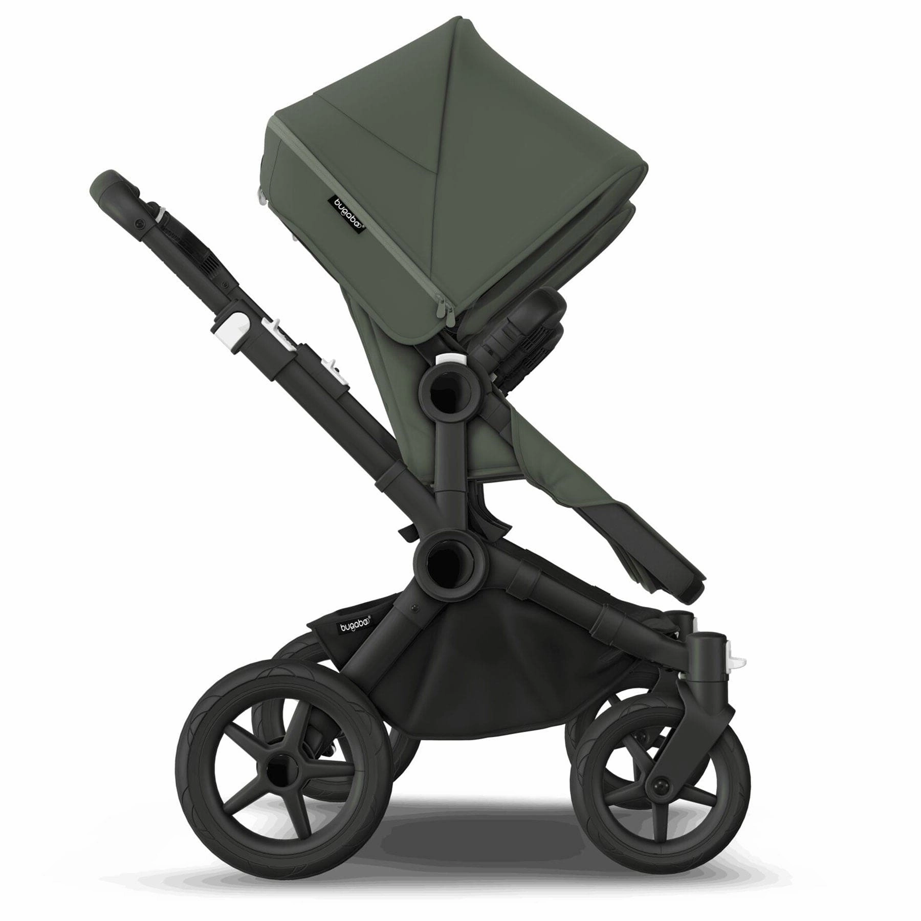 Bugaboo Donkey 5 Twin Complete Turtle Travel System - Forest Green