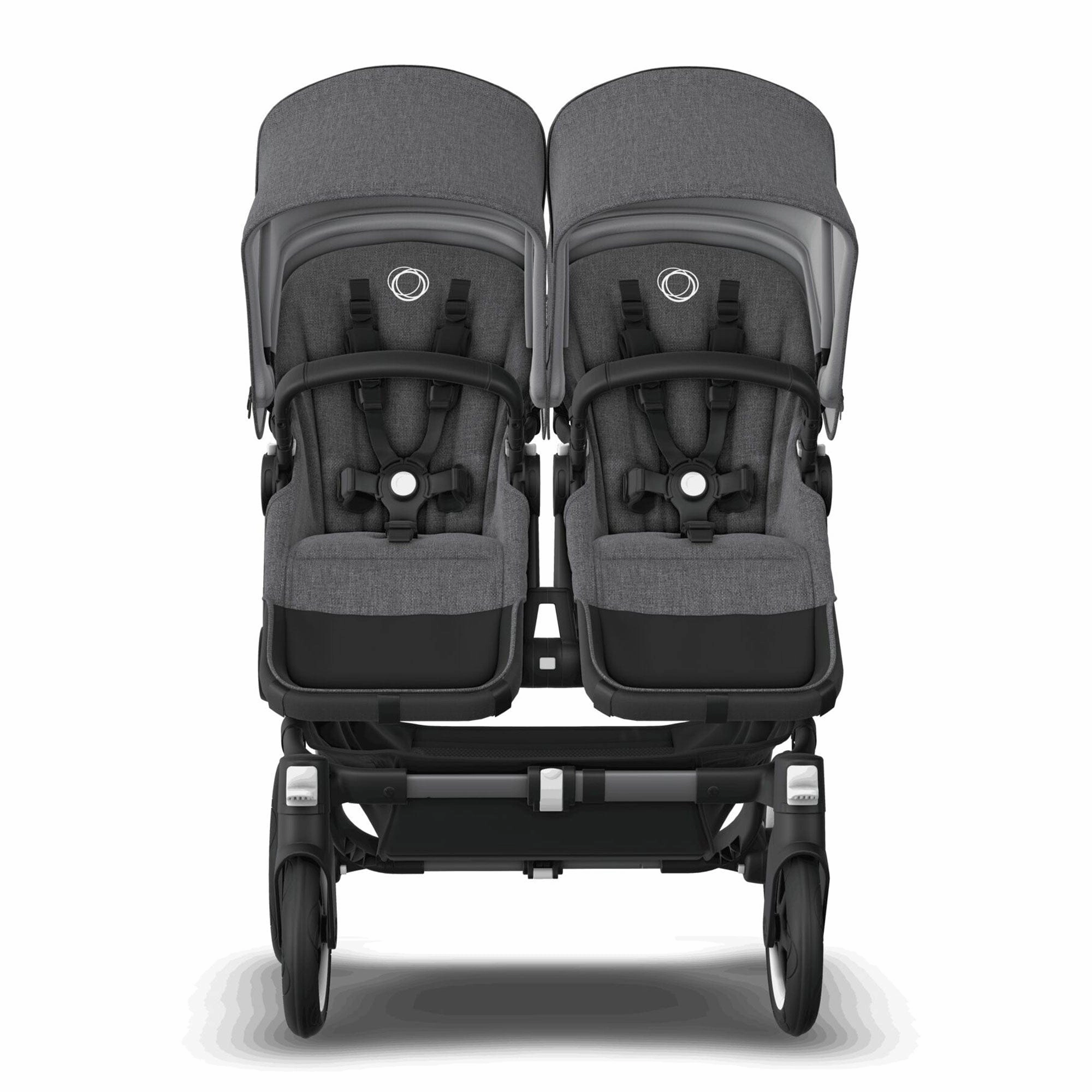 Bugaboo Donkey 5 Twin Complete Turtle Travel System - Grey Mlange