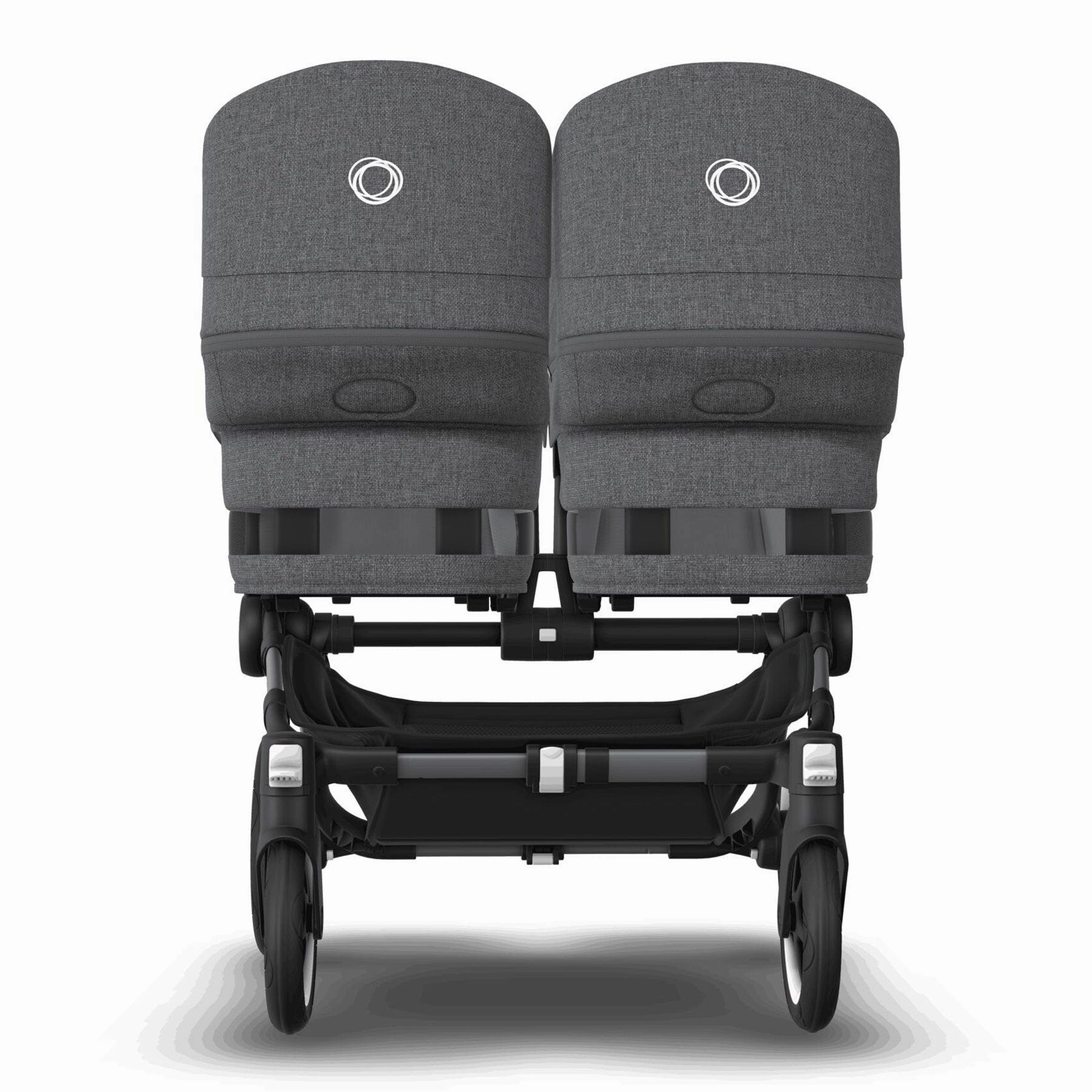 Bugaboo Donkey 5 Twin Complete Turtle Travel System - Grey Mlange