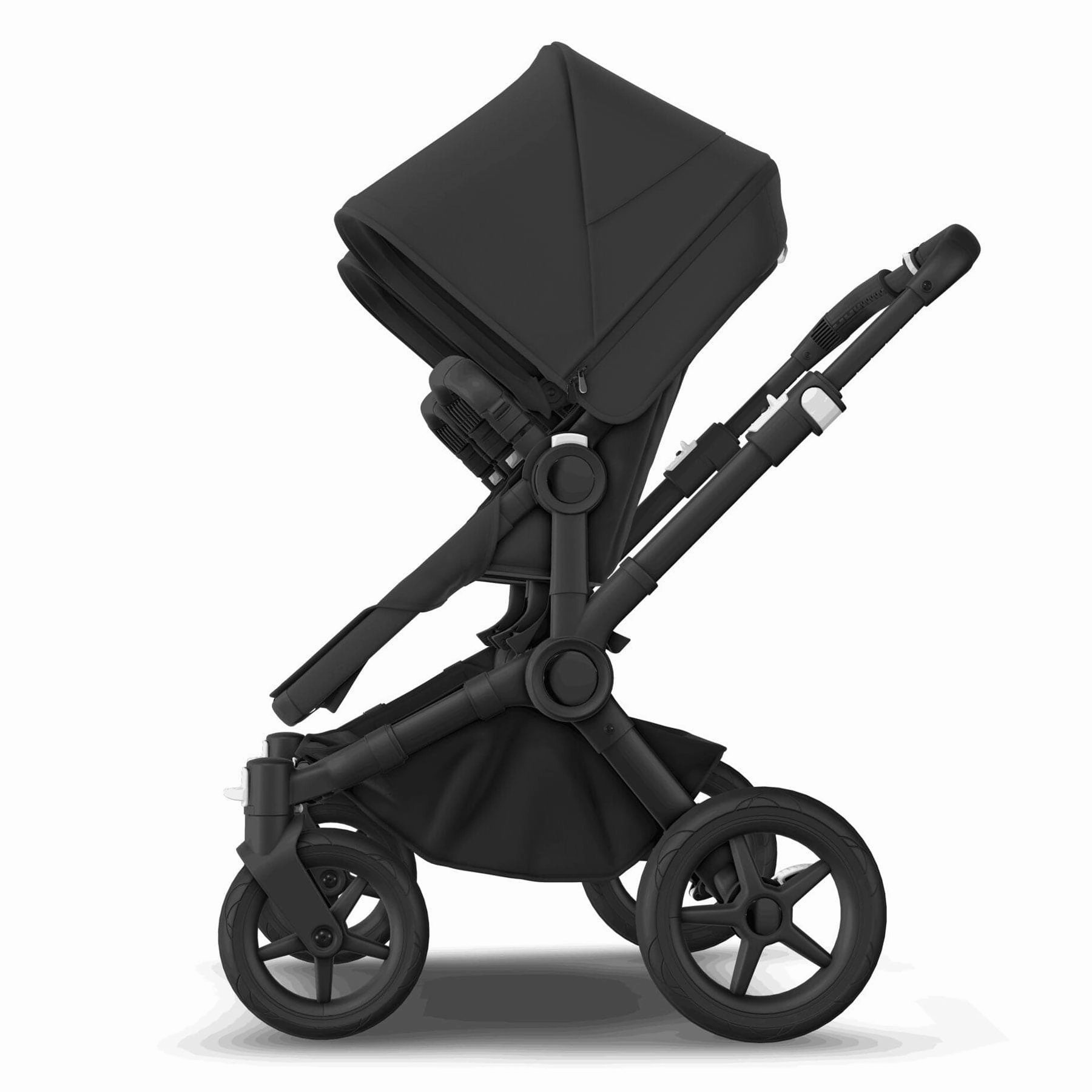 Bugaboo Donkey 5 Twin Complete Turtle Travel System - Midnight Black