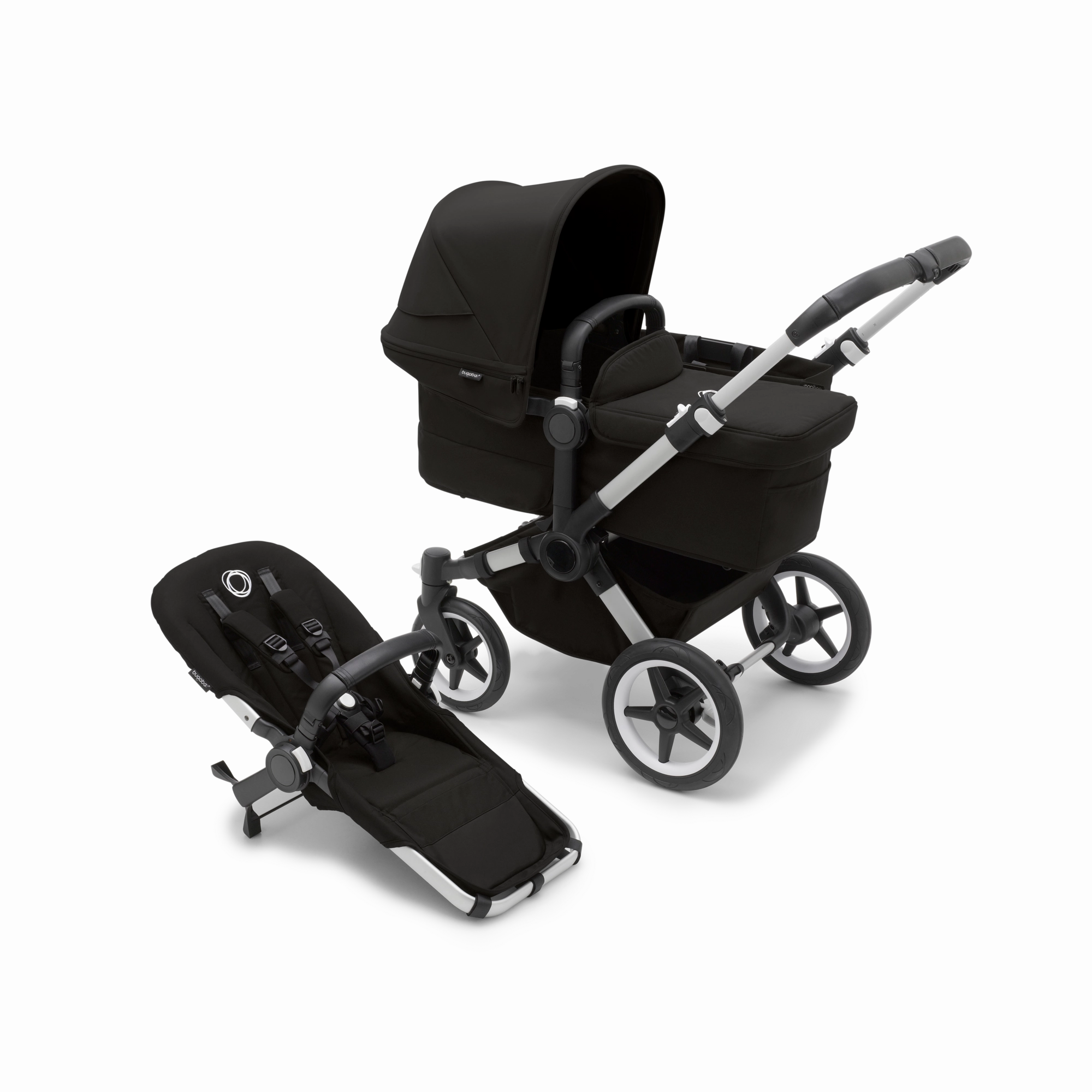 Bugaboo Donkey 5 Twin Double Stroller - Complete Set (2 Seats and 2 Bassinets)