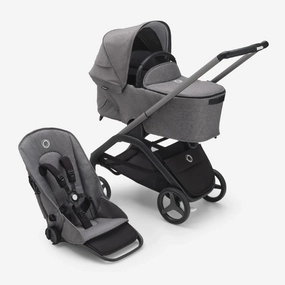 Bugaboo Dragonfly Carrycot And Seat Pushchair - Grey Melange