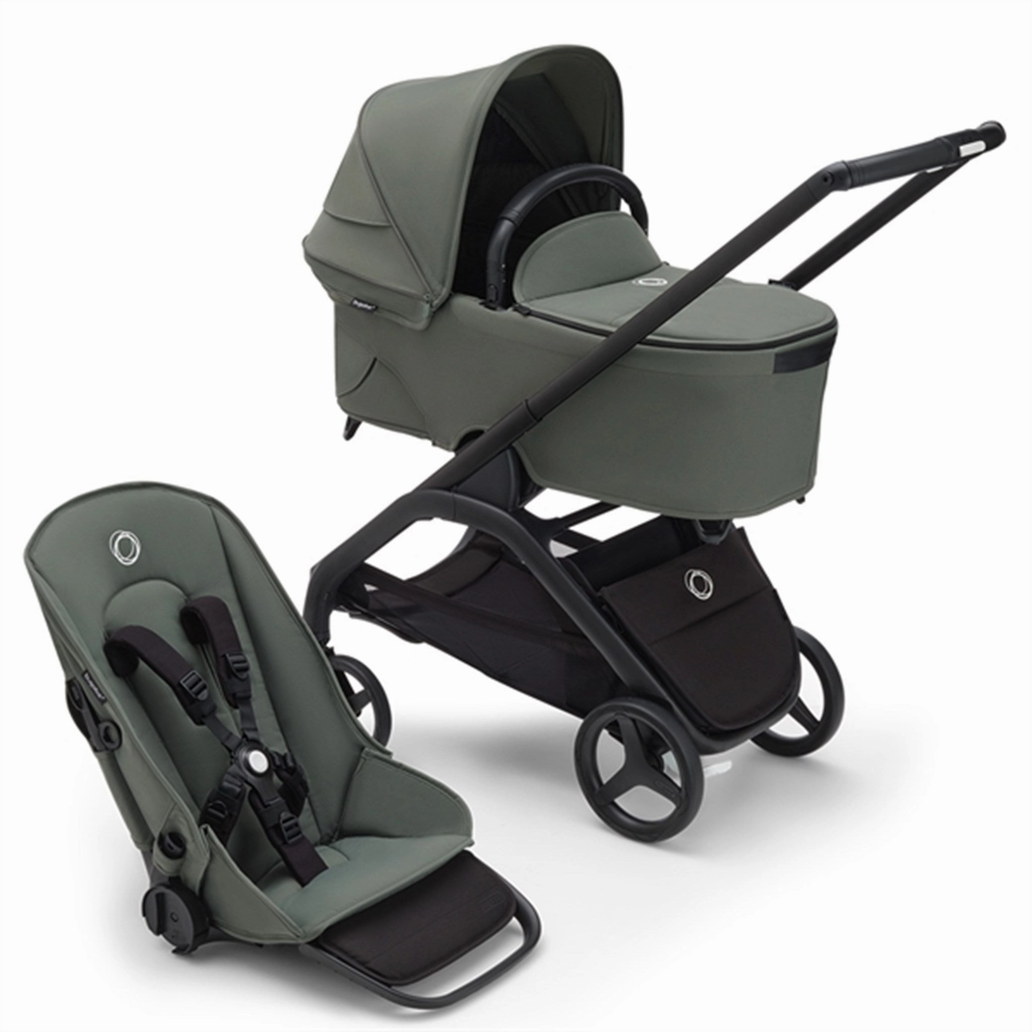 Bugaboo Dragonfly Complete Black/Forest Green
