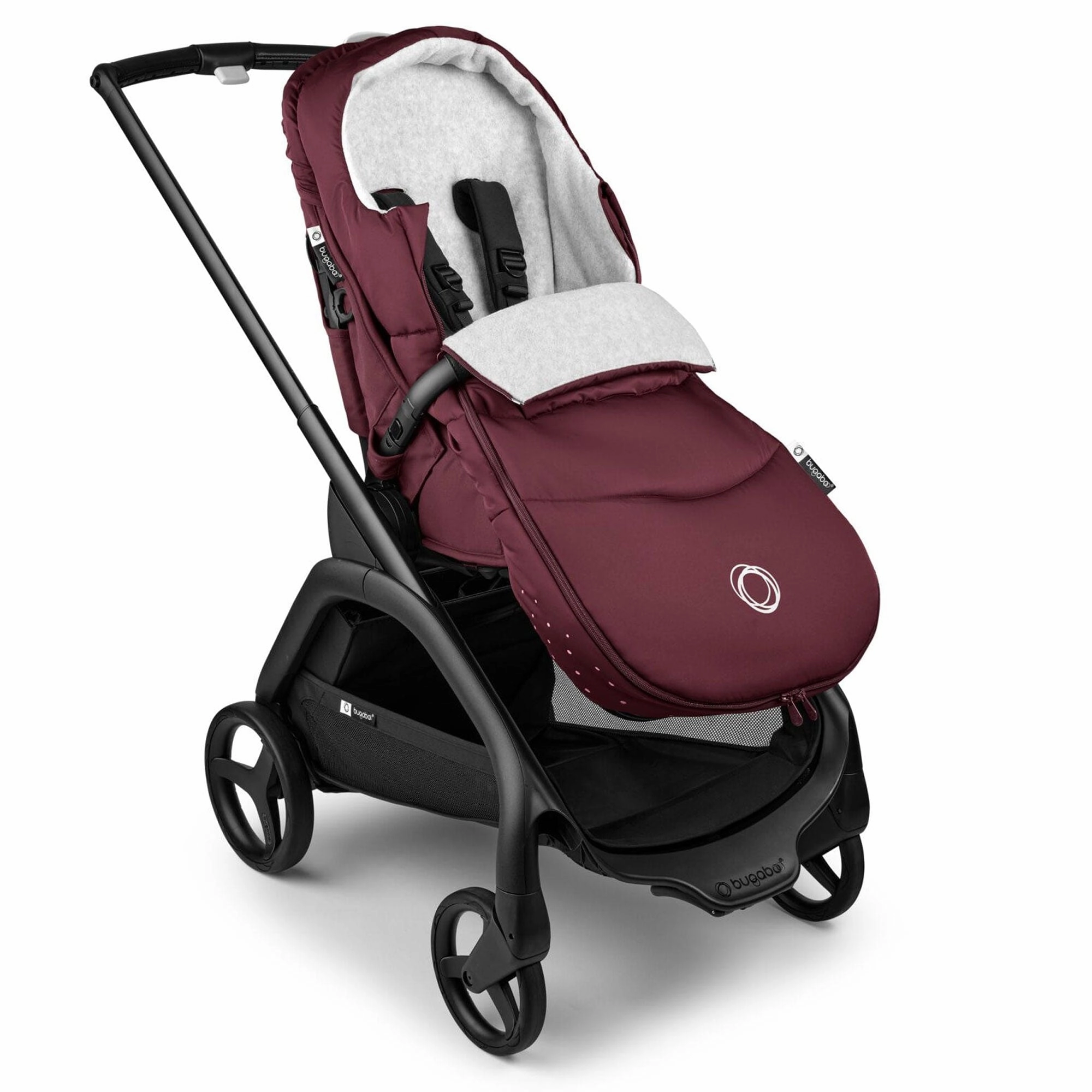 Bugaboo Dragonfly Complete Bundle - Black/Dark Cherry