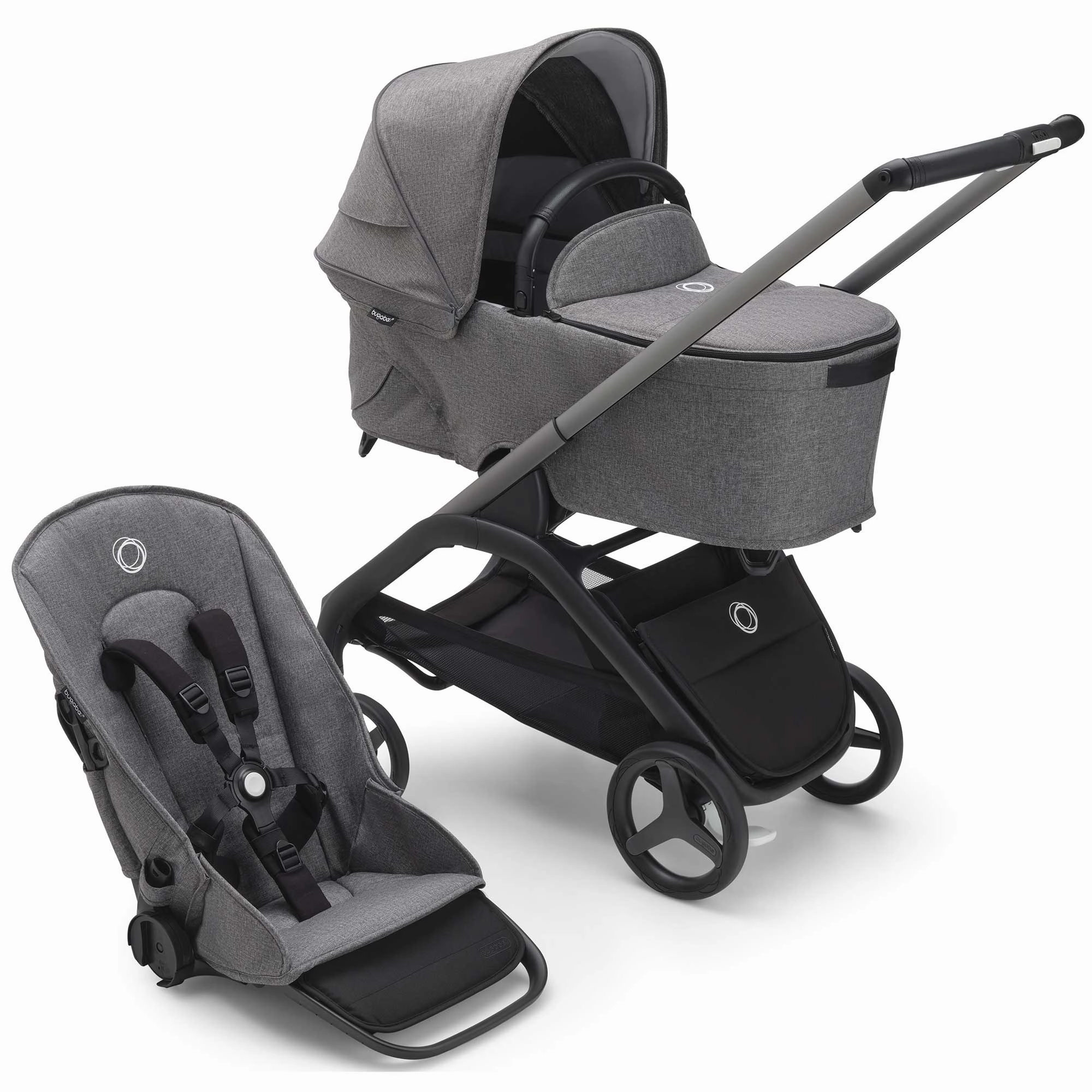 Bugaboo Dragonfly Complete Bundle - Graphite/Grey Melange