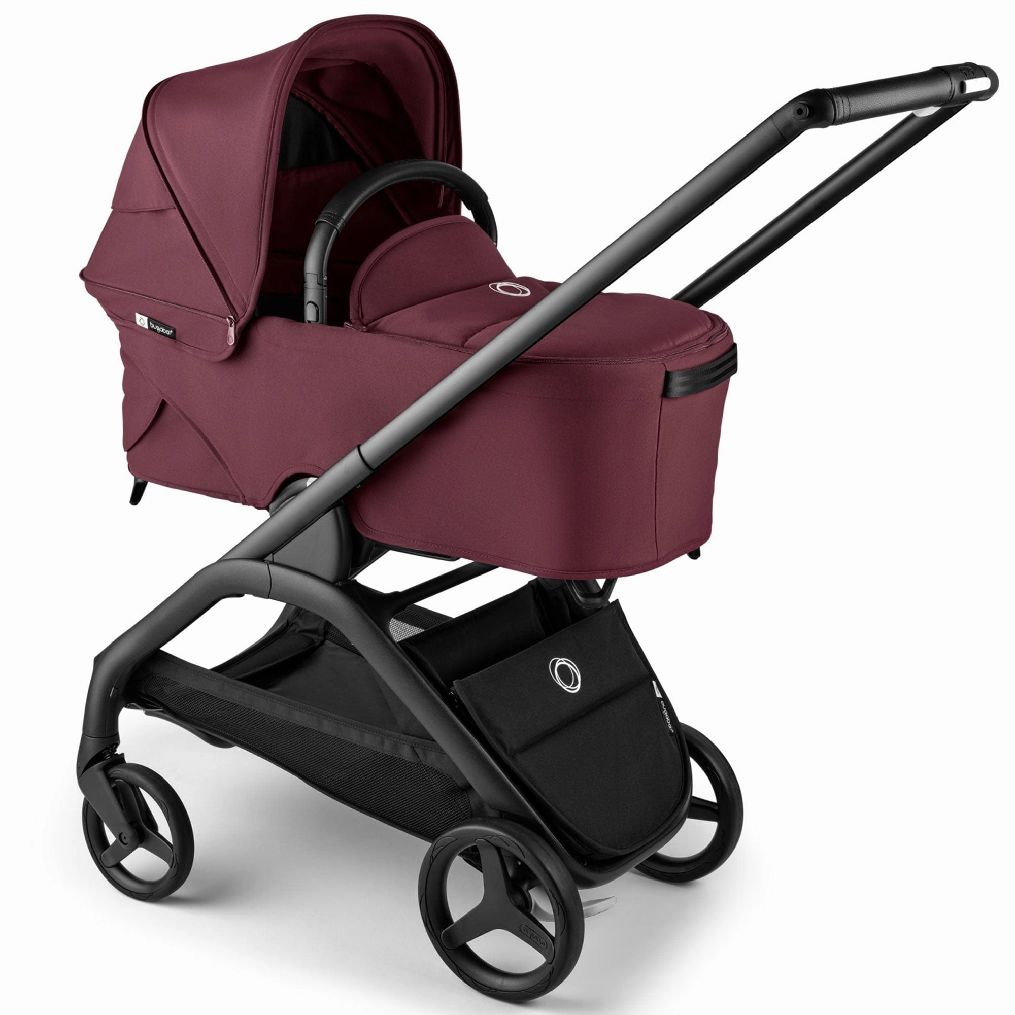 Bugaboo Dragonfly Complete Pram - Black/Dark Cherry