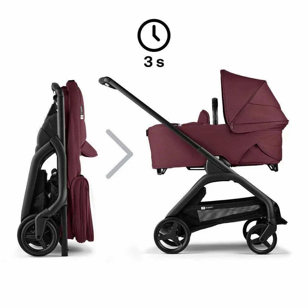 Bugaboo Dragonfly Pushchair Ultimate (Cabriofix i-Size) Bundle - Cherry Red