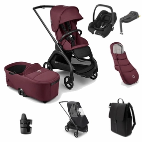 Bugaboo Dragonfly Pushchair Ultimate (Cabriofix i-Size) Bundle - Cherry Red
