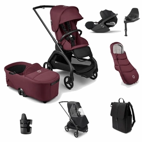 Bugaboo Dragonfly Pushchair Ultimate (Cloud T Plus) Bundle - Cherry Red