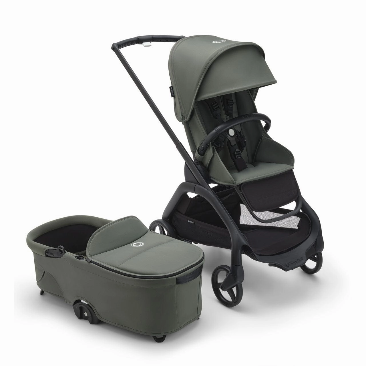 Bugaboo Dragonfly Pushchair Ultimate (Cloud T Plus) Bundle - Forest Green