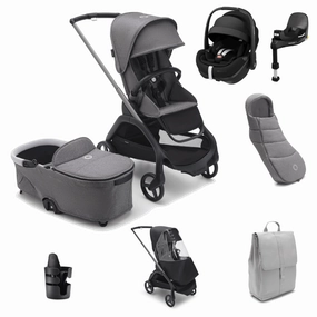 Bugaboo Dragonfly Pushchair Ultimate (Pebble 360 PRO2) Bundle - Grey Melange