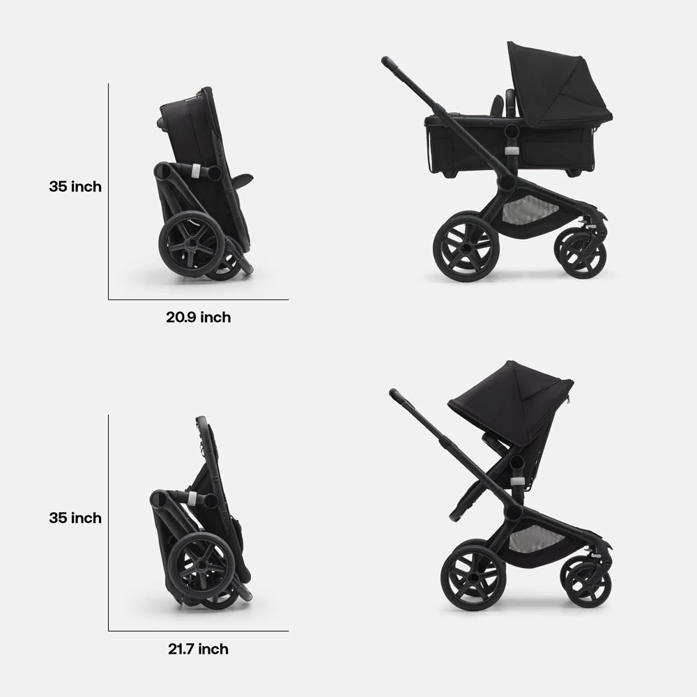 Bugaboo Fox 5 Complete Stroller -  Graphite/Grey Melange