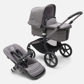 Bugaboo Fox 5 Complete Stroller -  Graphite/Grey Melange