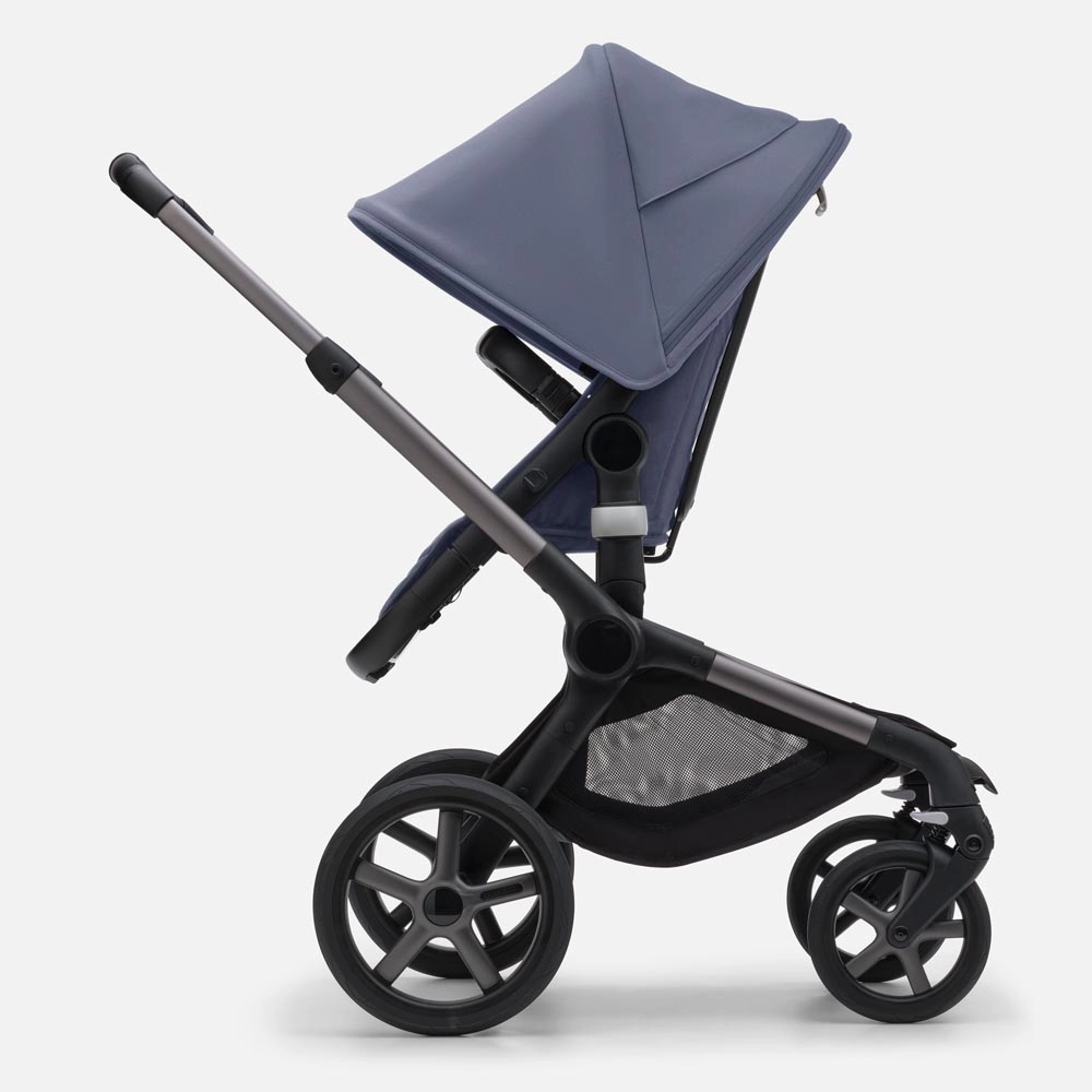Bugaboo Fox 5 Complete Stroller -  Graphite/Stormy Blue