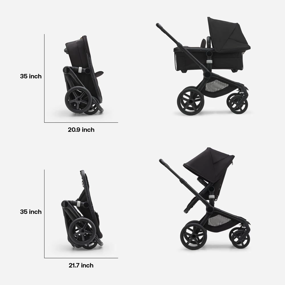 Bugaboo Fox 5 Complete Stroller -  Graphite/Stormy Blue