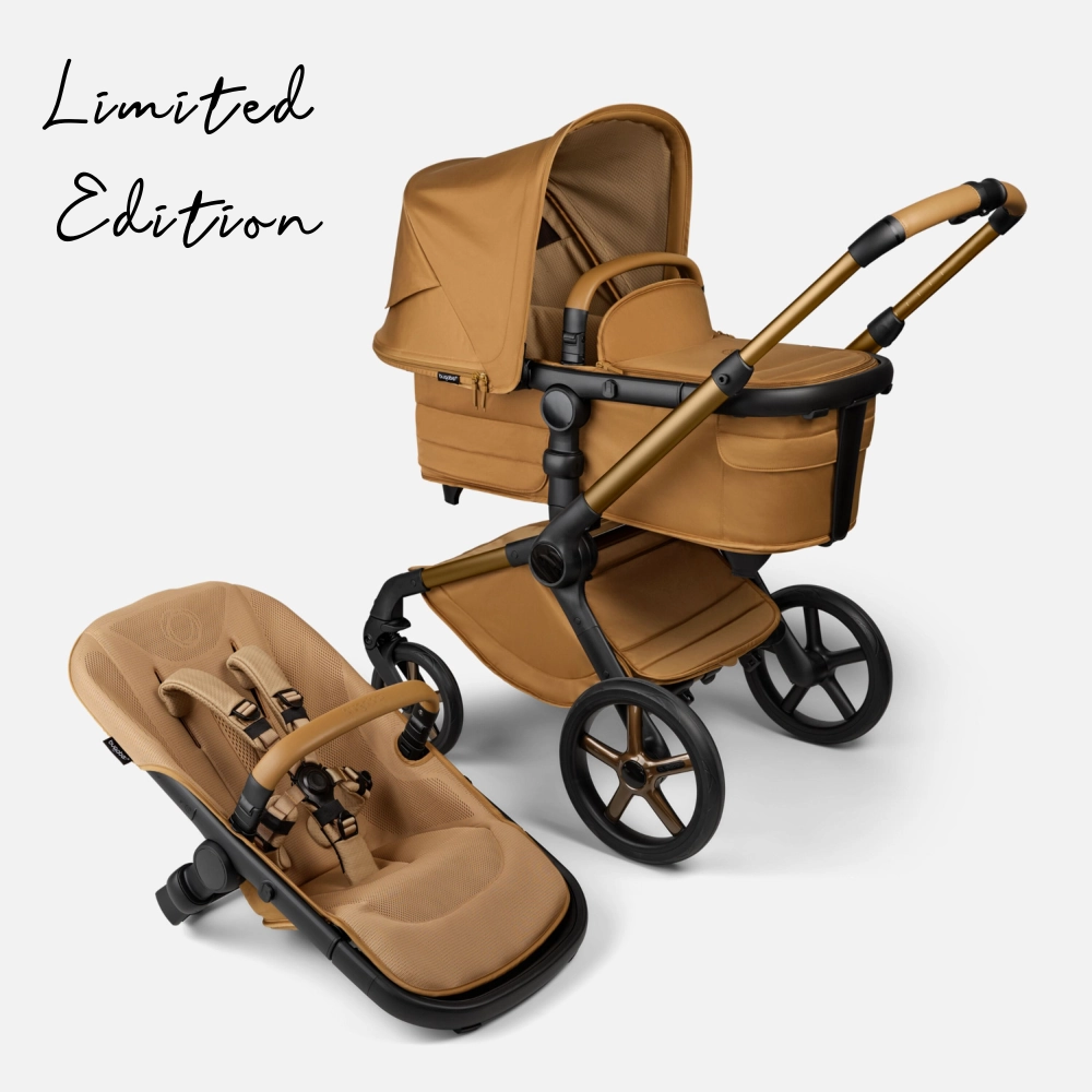 Bugaboo, Fox 5 Pushchair, Noir Limited Edition, Amber Glow