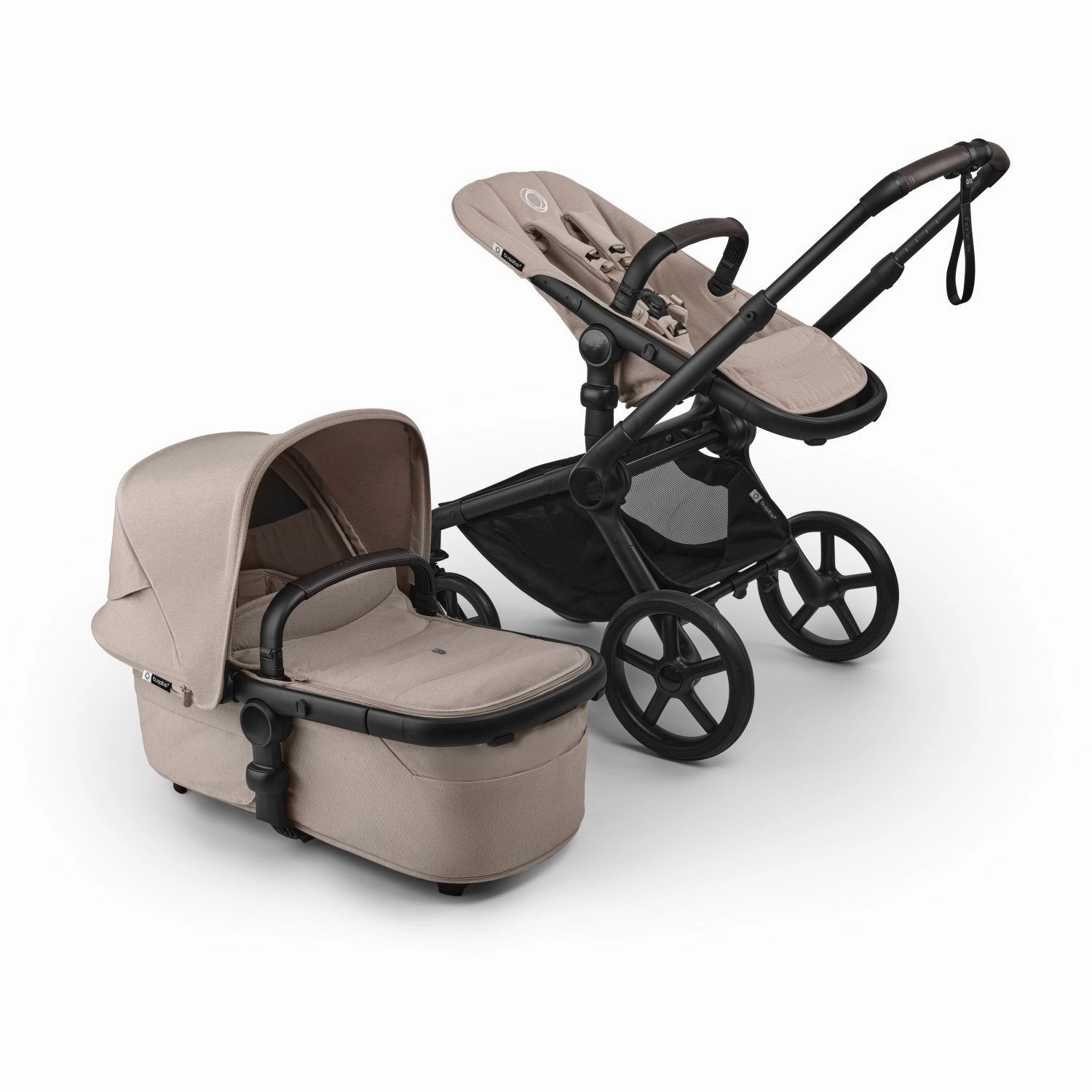 Bugaboo Fox 5 Renew Complete Black/Desert Taupe Melange-Desert Taupe Melange