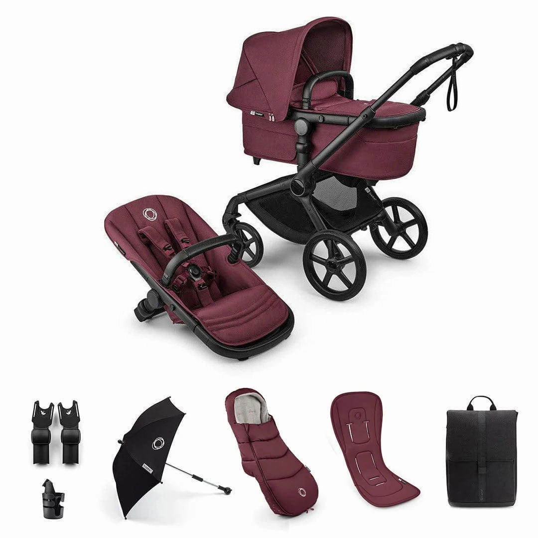Bugaboo Fox 5 Renew Complete Bundle - Dark Cherry