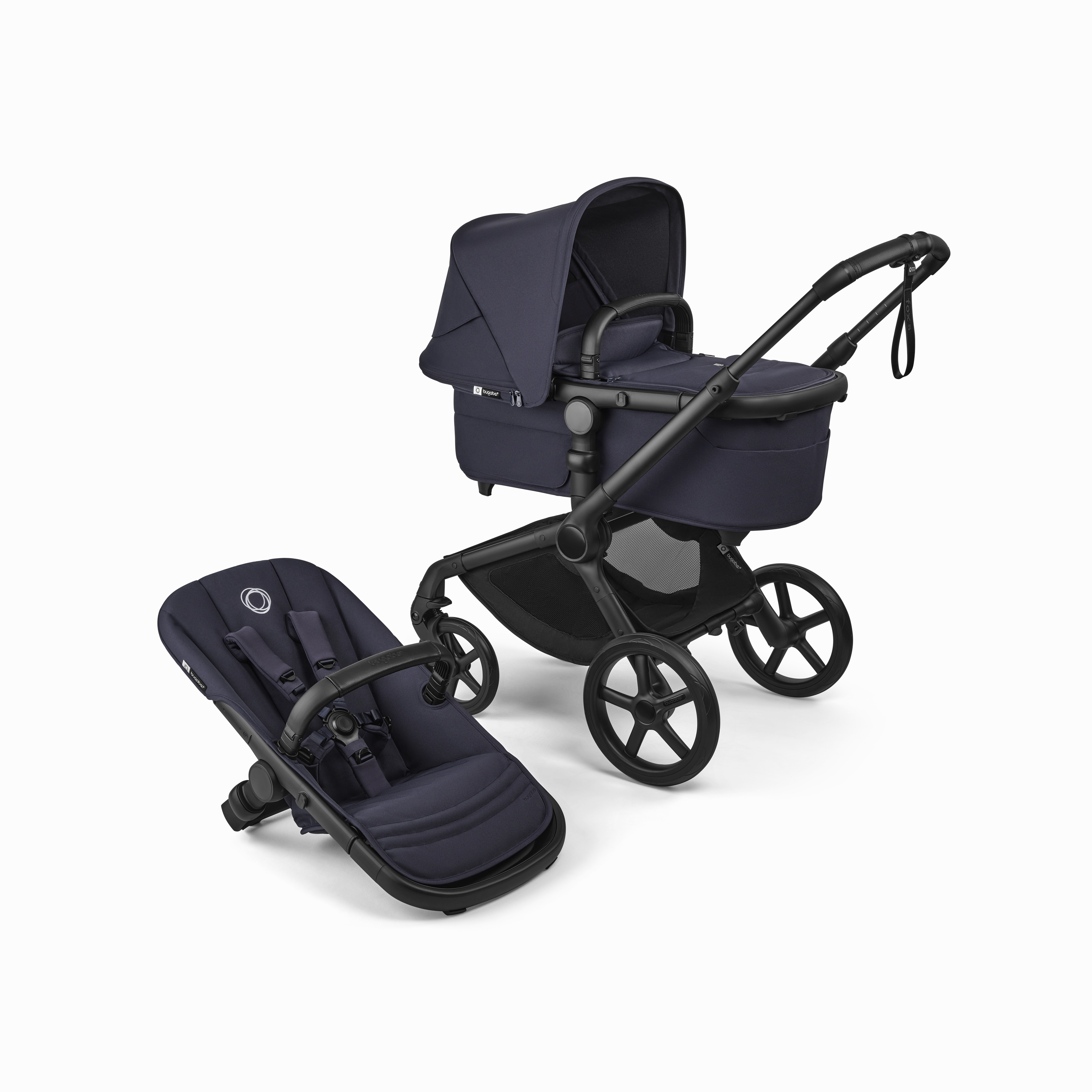 Bugaboo, Fox 5 Renew Complete Pushchair, Black/Deep Indigo