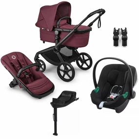 Bugaboo Fox 5 Renew Cybex Travel System - Dark Cherry