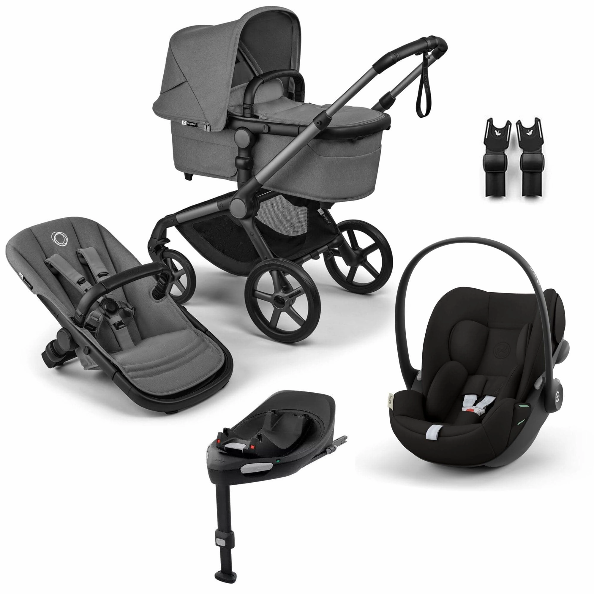 Bugaboo Fox 5 Renew Cybex Travel System - Moon Grey