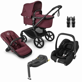 Bugaboo Fox 5 Renew Maxi-Cosi Travel System - Dark Cherry