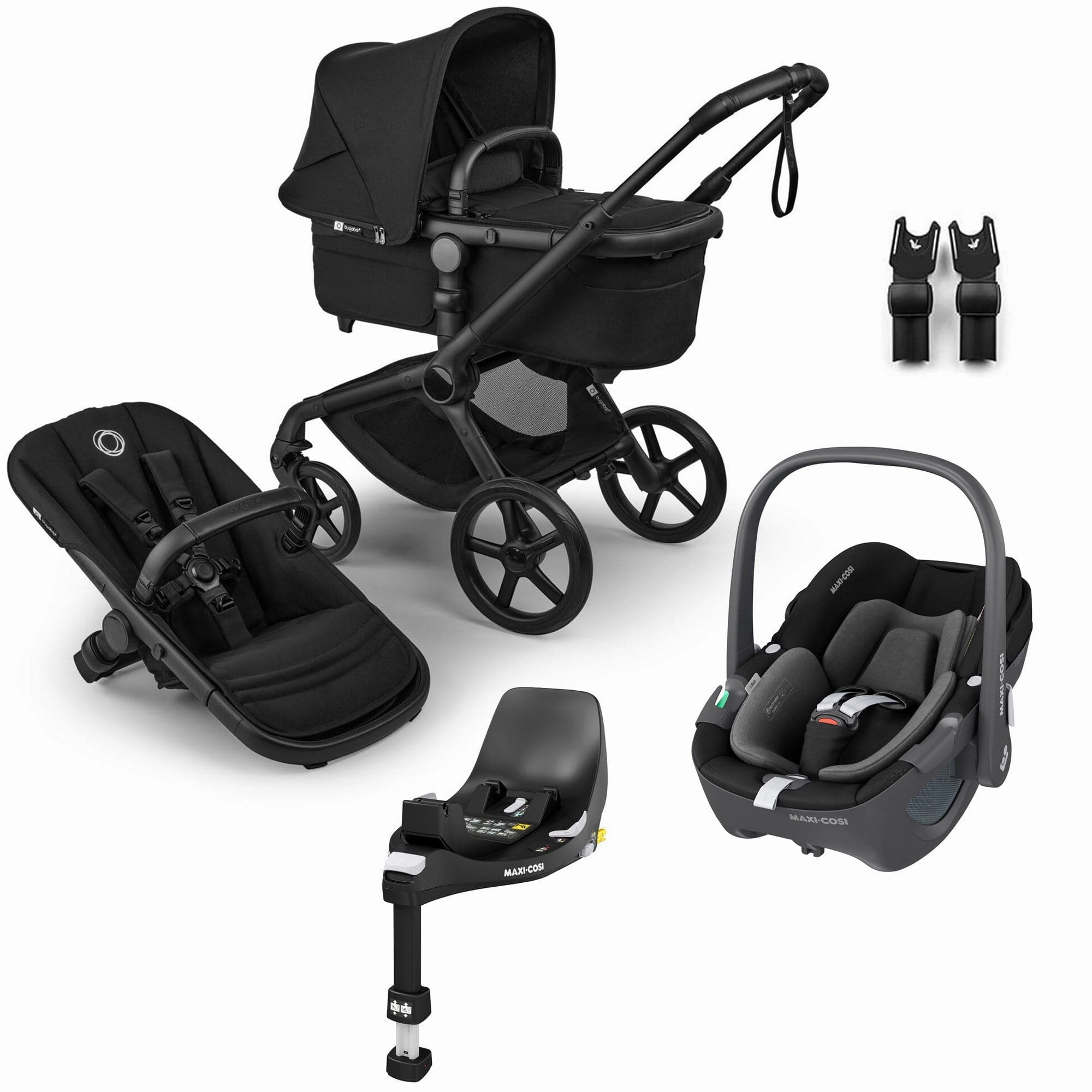 Bugaboo Fox 5 Renew Maxi-Cosi Travel System - Heritage Black