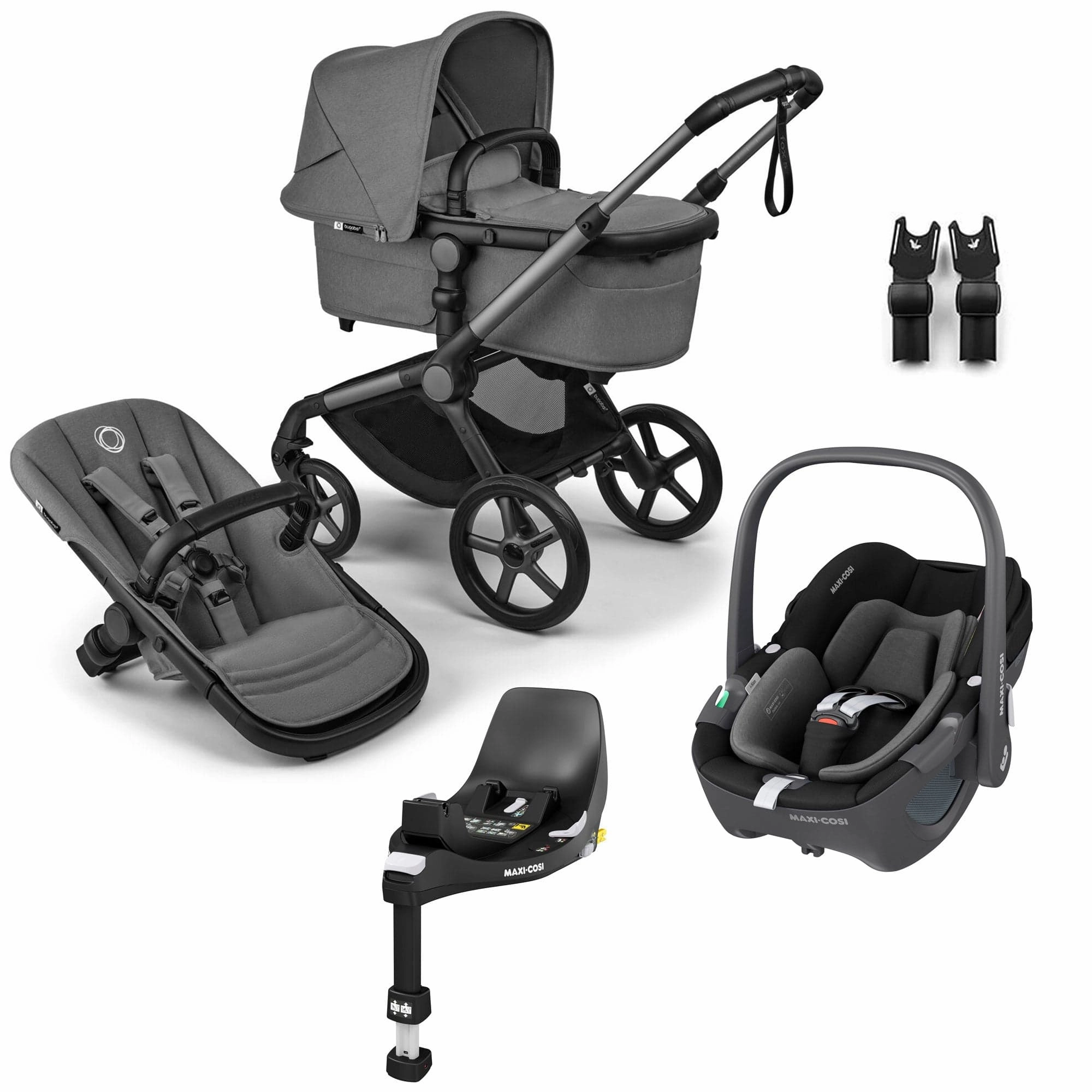 Bugaboo Fox 5 Renew Maxi-Cosi Travel System - Moon Grey