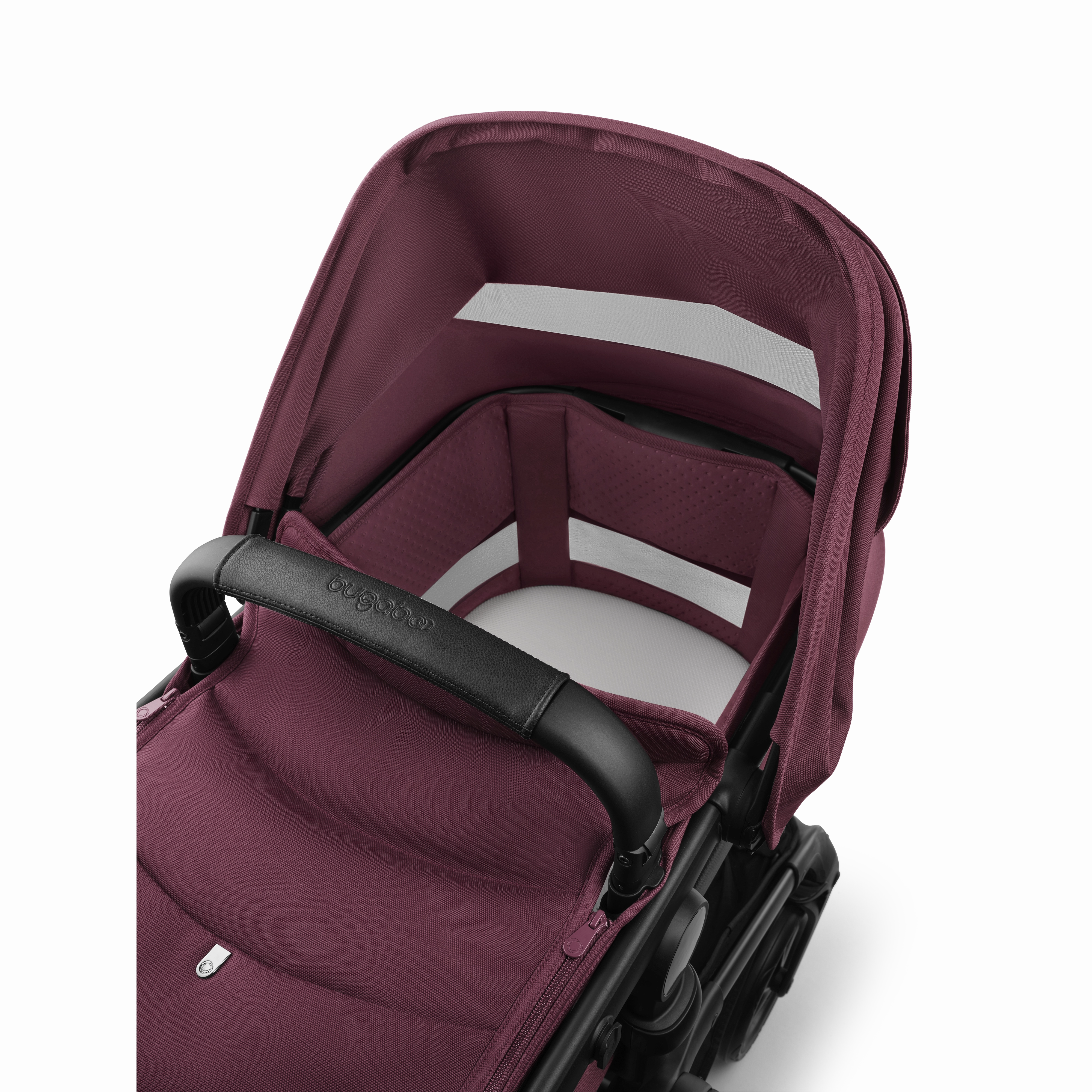 Bugaboo, Fox 5 Renew Travel System with Cybex Cloud T, Black/Dark Cherry