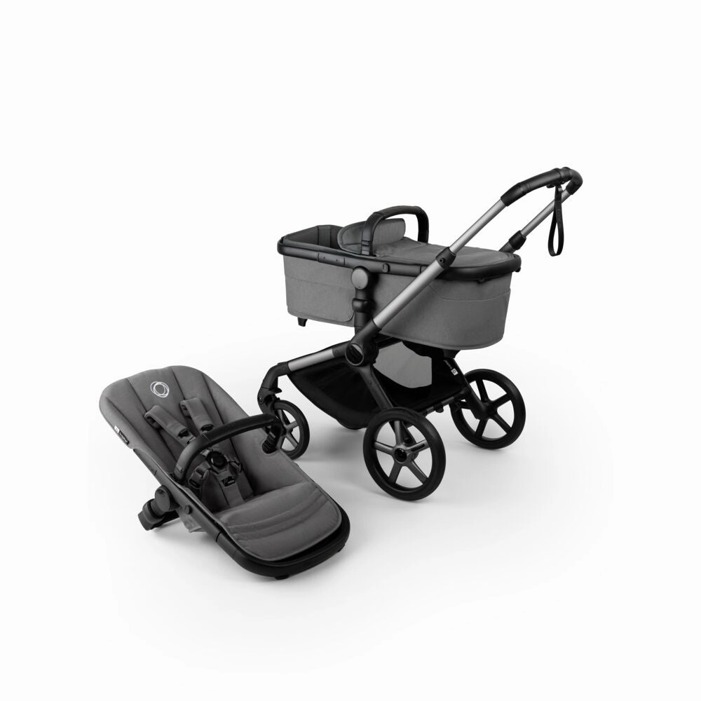Bugaboo, Fox 5 Renew Travel System with Cybex Cloud T, Graphite/Moon Grey