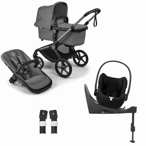 Bugaboo, Fox 5 Renew Travel System with Cybex Cloud T, Graphite/Moon Grey