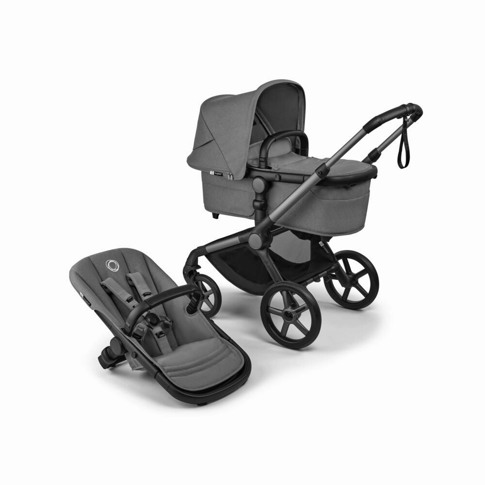 Bugaboo, Fox 5 Renew Travel System with Cybex Cloud T, Graphite/Moon Grey