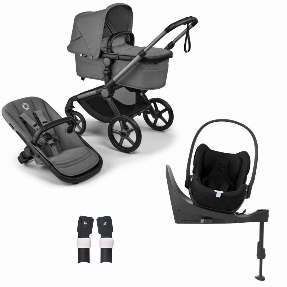 Bugaboo, Fox 5 Renew Travel System with Cybex Cloud T, Graphite/Moon Grey