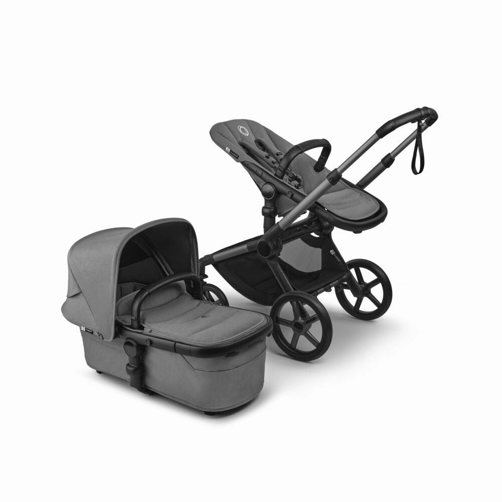 Bugaboo, Fox 5 Renew Travel System with Cybex Cloud T, Graphite/Moon Grey
