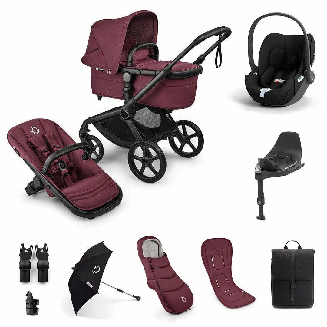 Bugaboo Fox 5 Renew Ultimate Cybex Bundle - Dark Cherry