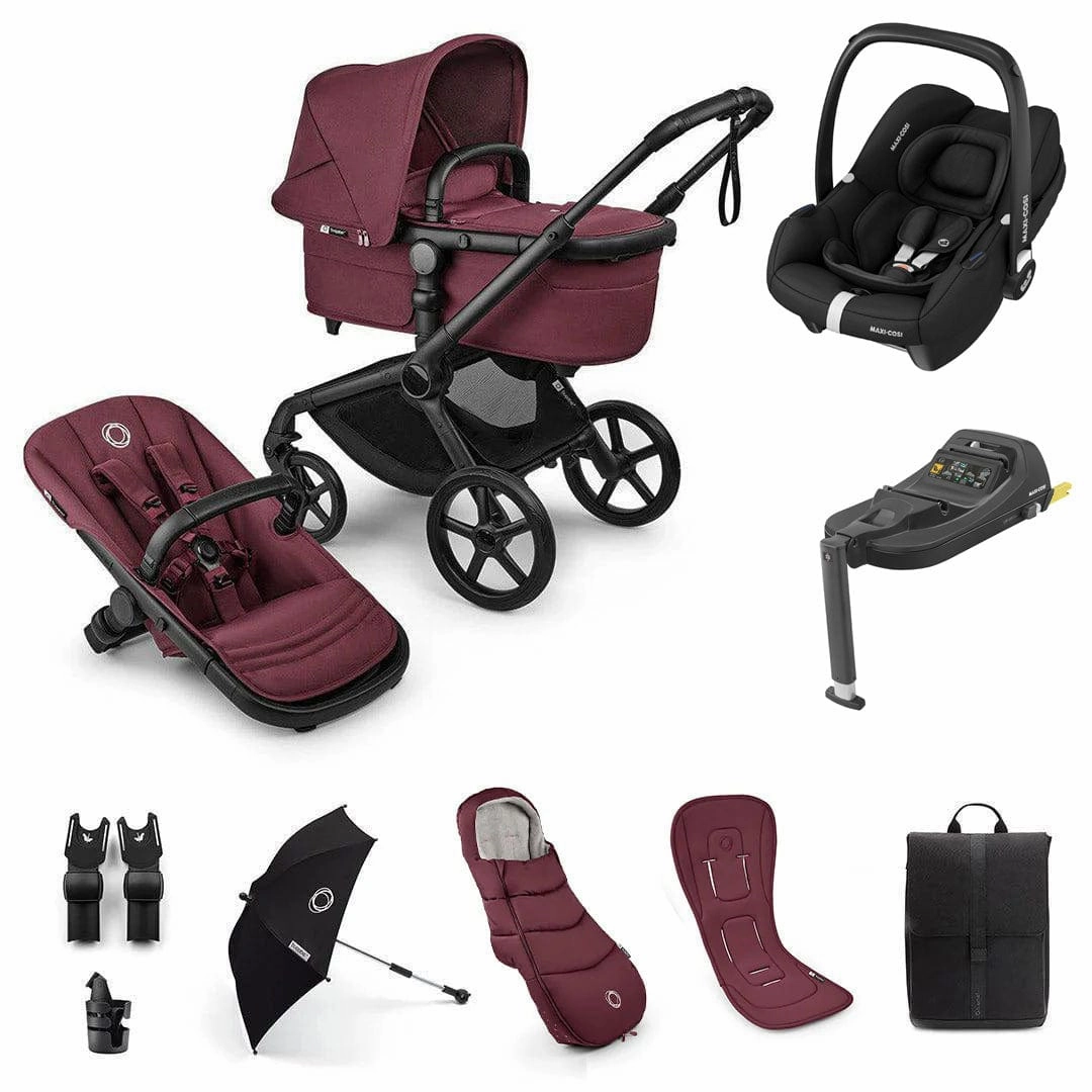 Bugaboo Fox 5 Renew Ultimate Maxi-Cosi Bundle - Dark Cherry
