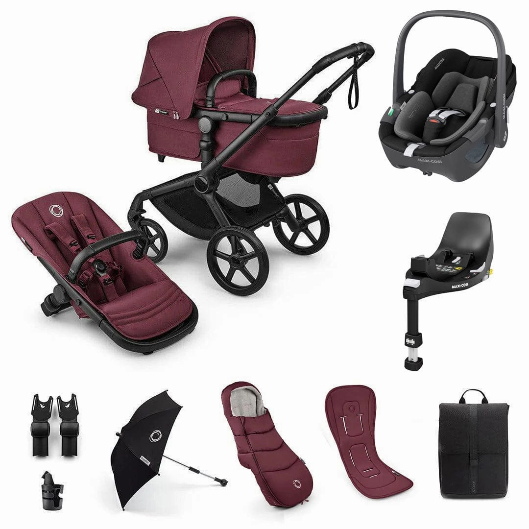 Bugaboo Fox 5 Renew Ultimate Maxi-Cosi Bundle - Dark Cherry