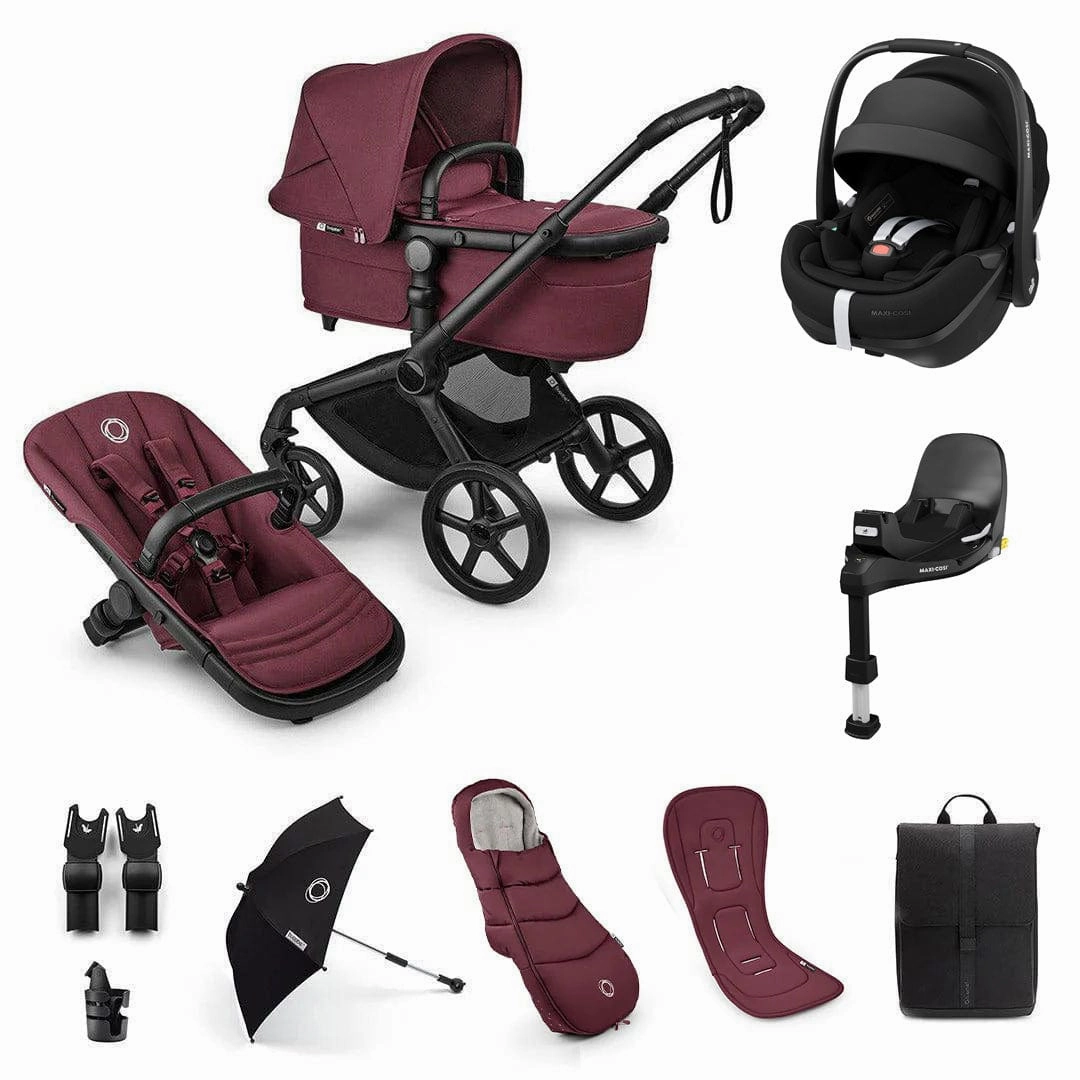 Bugaboo Fox 5 Renew Ultimate Maxi-Cosi Bundle - Dark Cherry