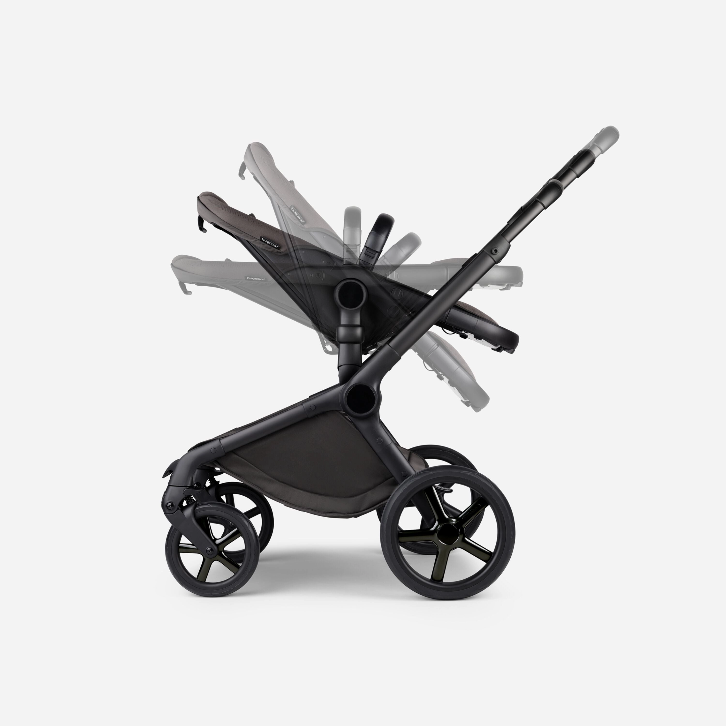 Bugaboo, Fox 5 Travel System Cybex Cloud T, Noir, Amber Glow