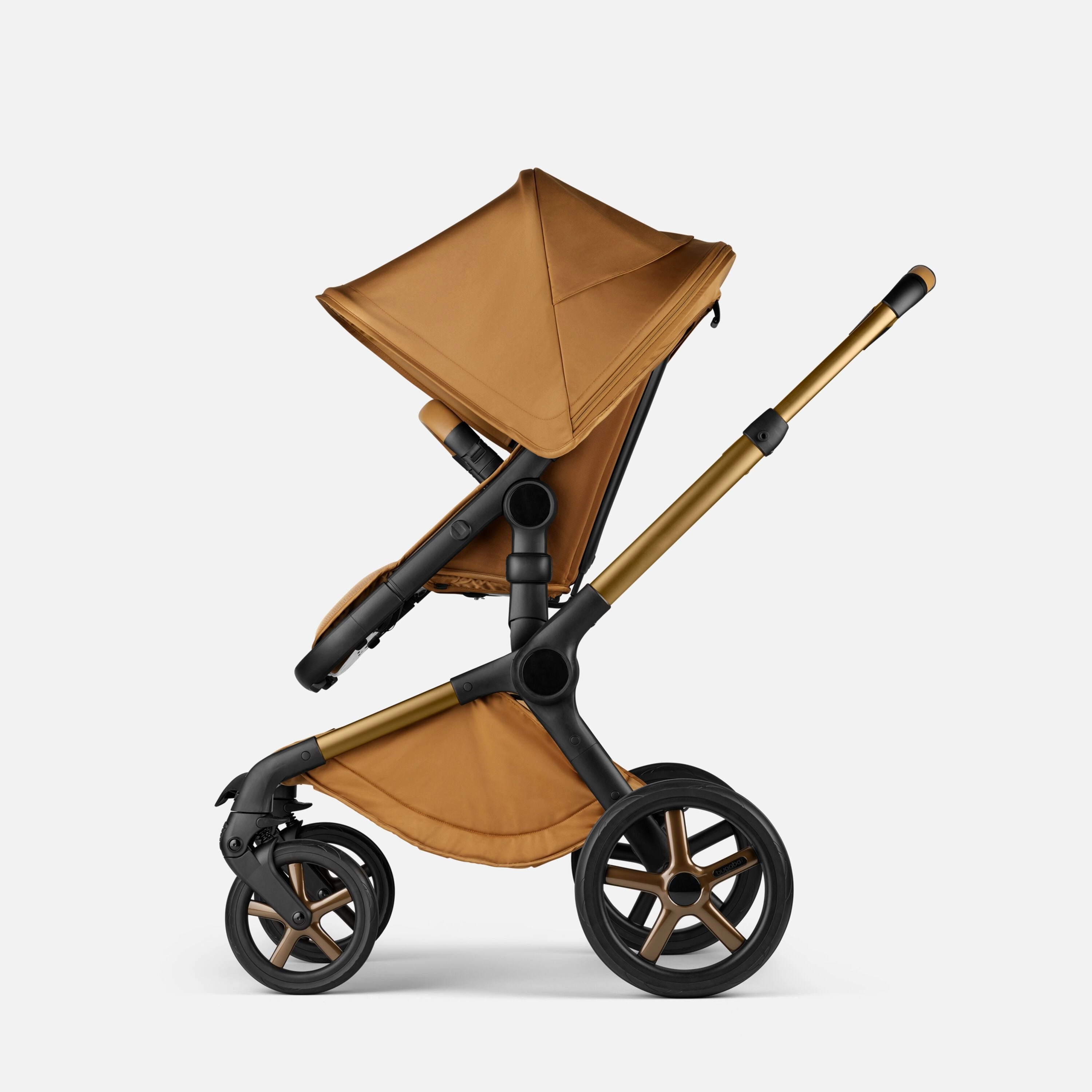 Bugaboo, Fox 5 Travel System Cybex Cloud T, Noir, Amber Glow