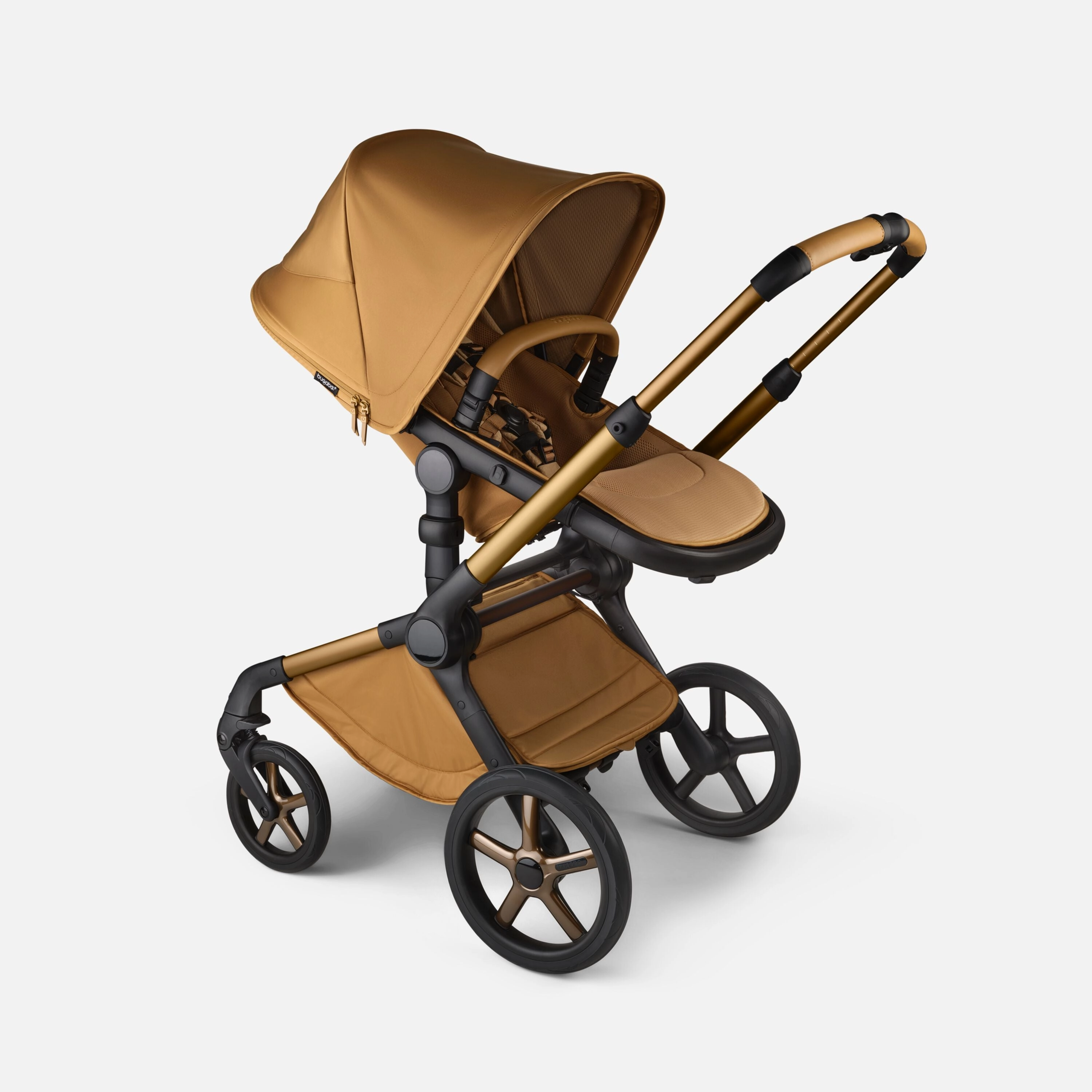 Bugaboo, Fox 5 Travel System Cybex Cloud T, Noir, Amber Glow