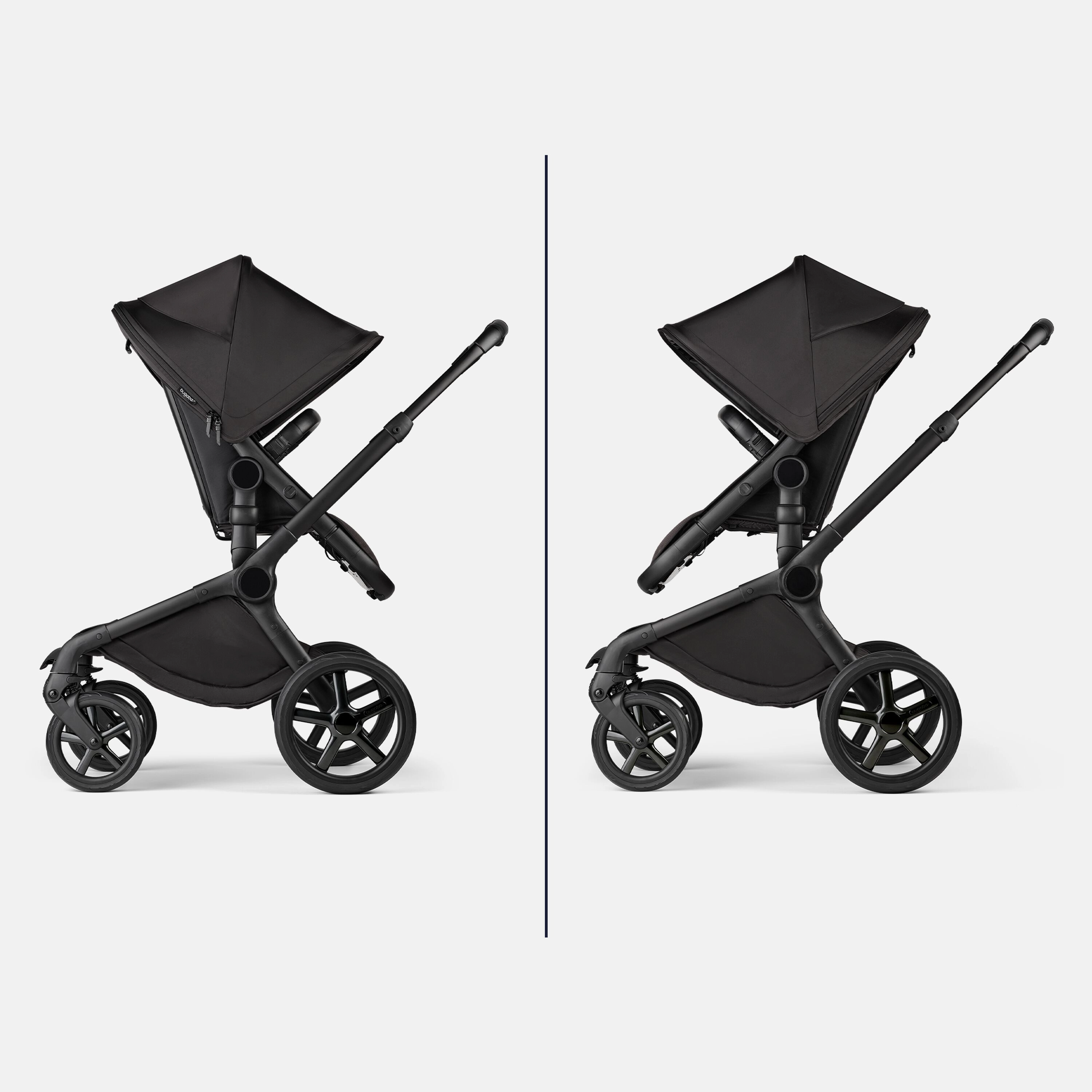 Bugaboo, Fox 5 Travel System Cybex Cloud T, Noir, Moonlight Black