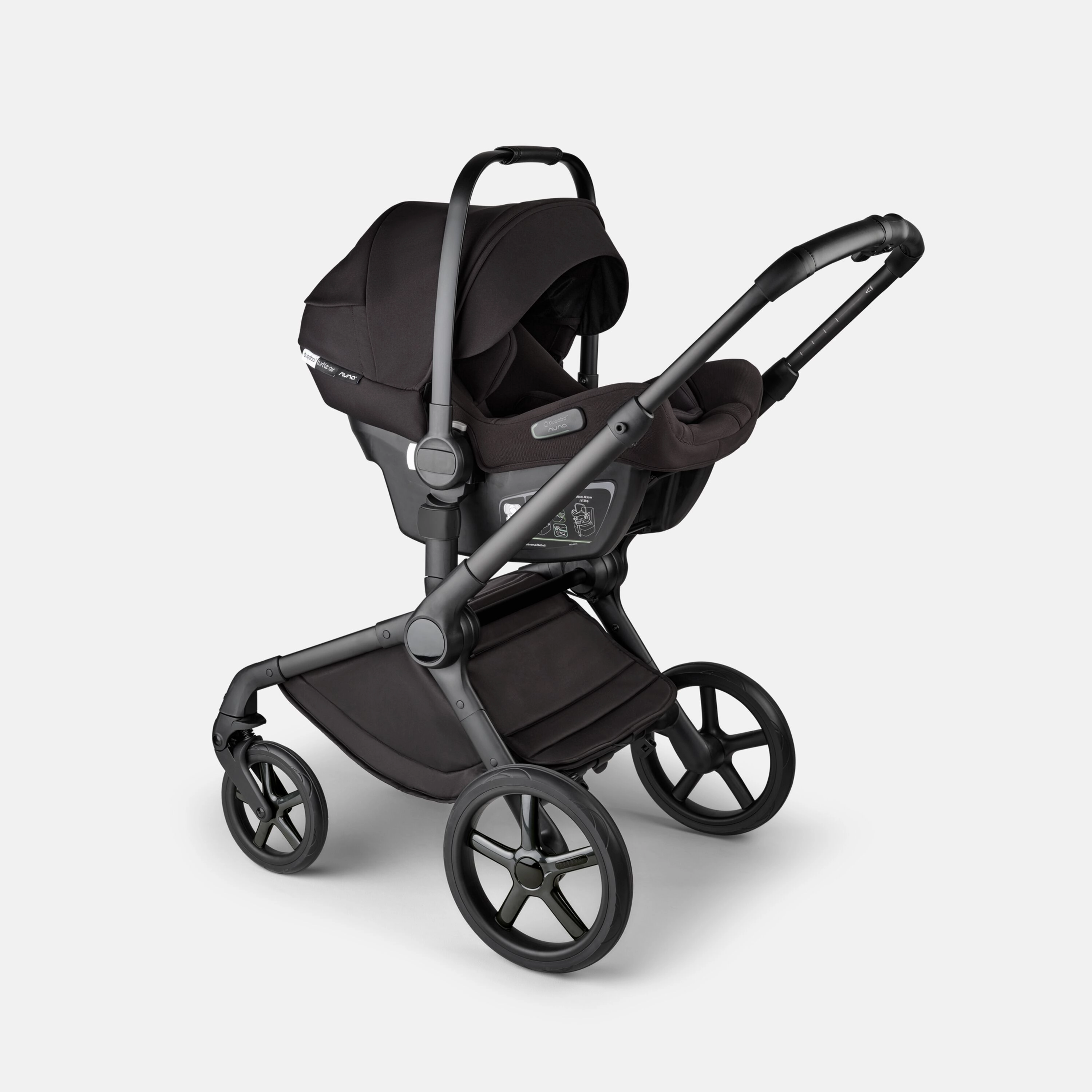Bugaboo, Fox 5 Travel System Cybex Cloud T, Noir, Moonlight Black