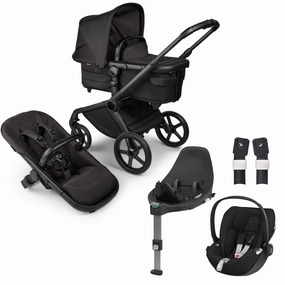 Bugaboo, Fox 5 Travel System Cybex Cloud T, Noir, Moonlight Black