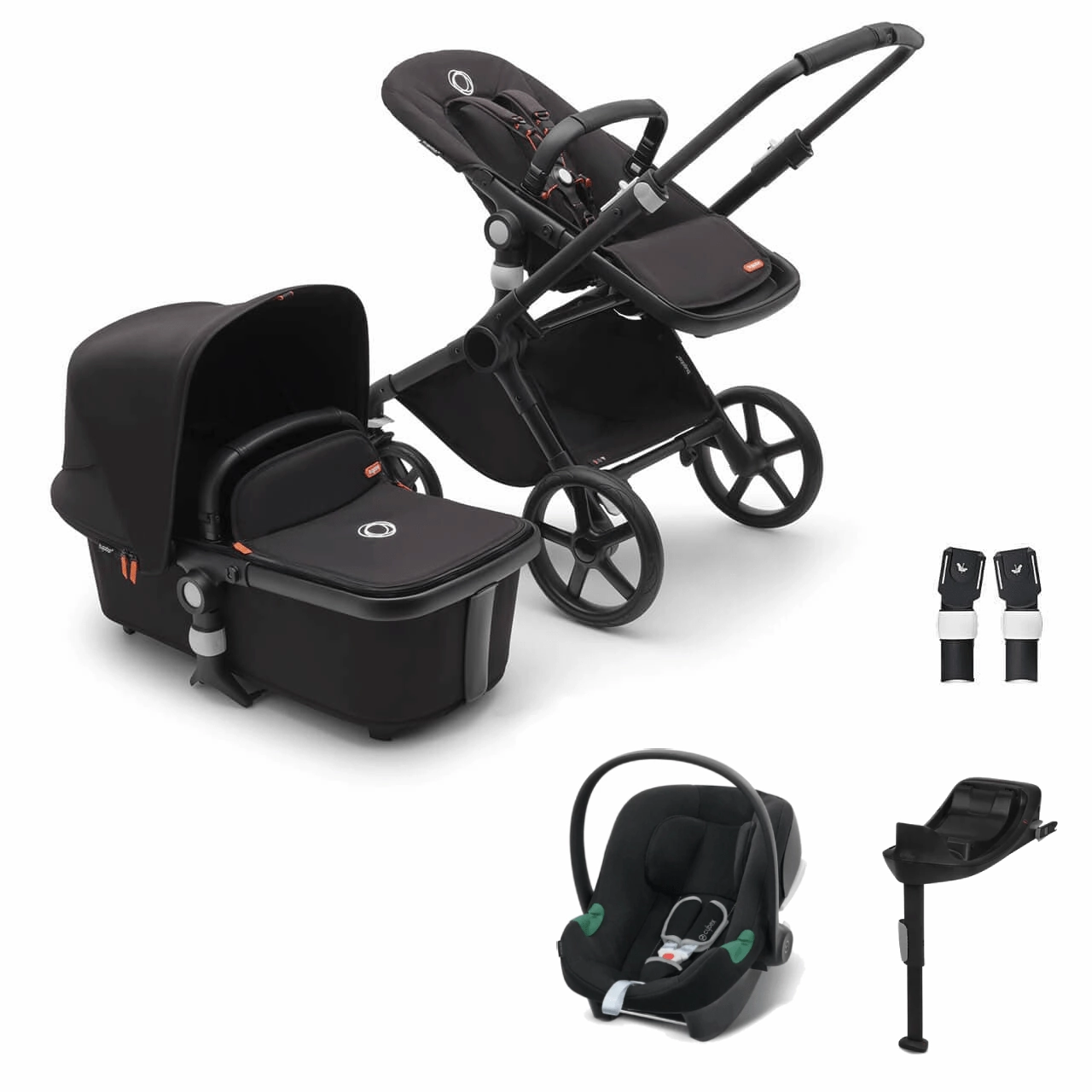Bugaboo Fox Cub Aton B2 Travel System - Black