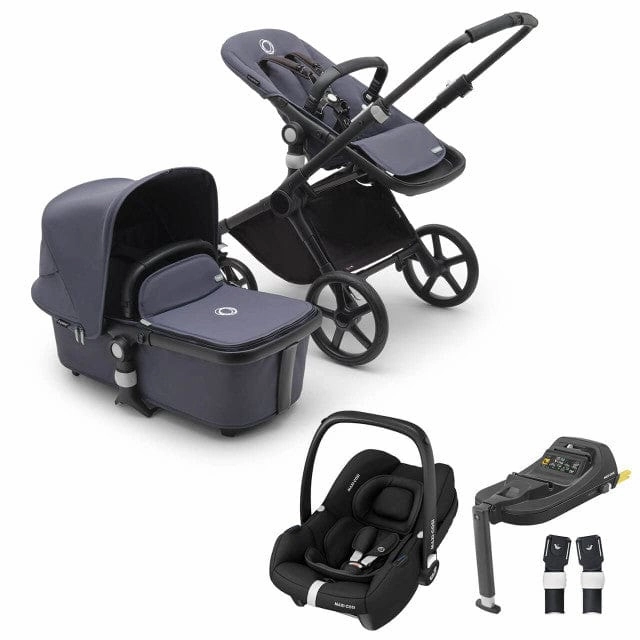 Bugaboo Fox Cub Cabriofix i-Size Travel System - Black/Stormy Blue