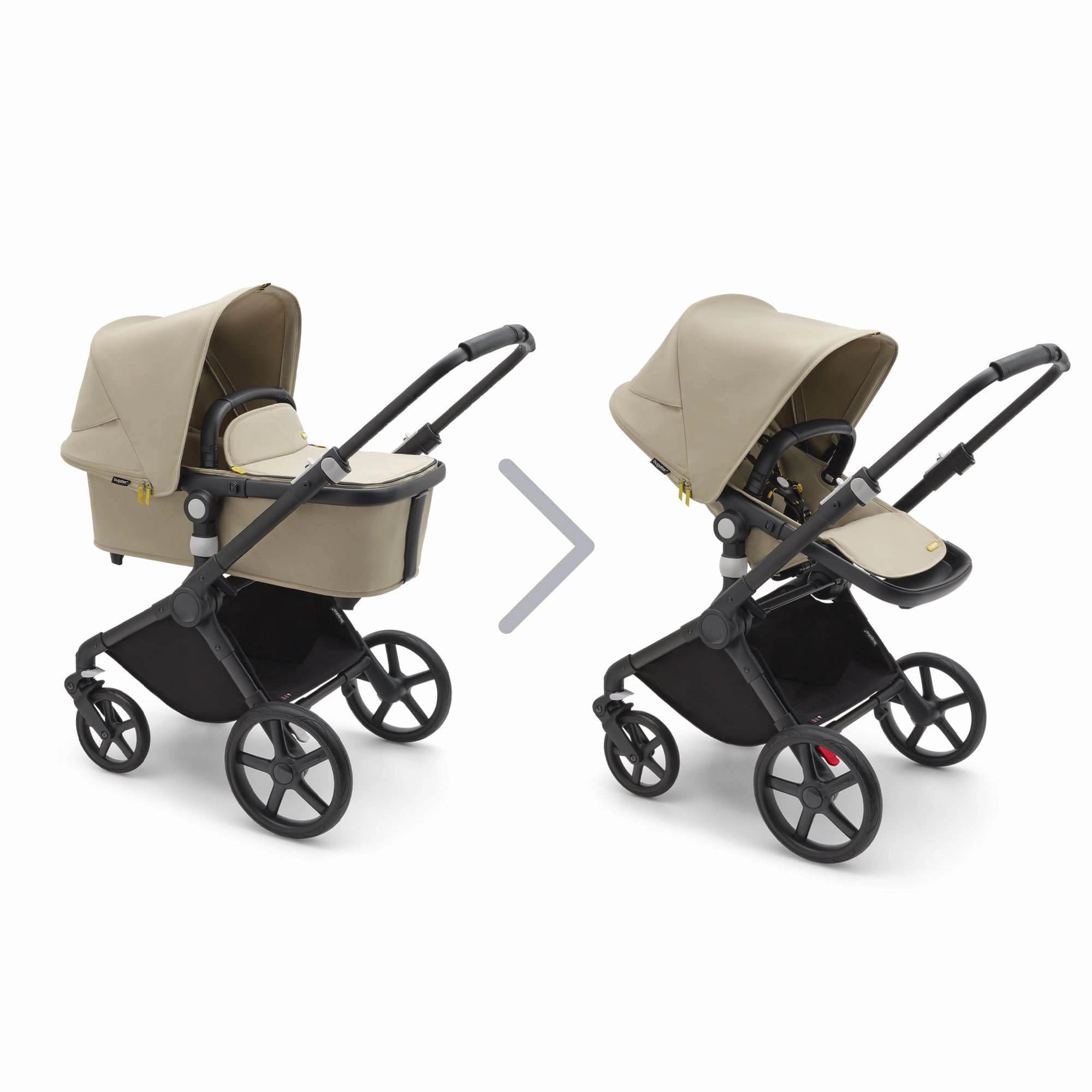 Bugaboo Fox Cub Cloud T Travel System - Black/Desert Beige