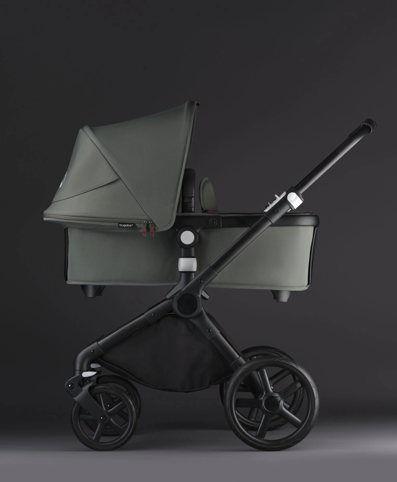 Bugaboo Fox Cub Cloud T Travel System - Black/Forest Green