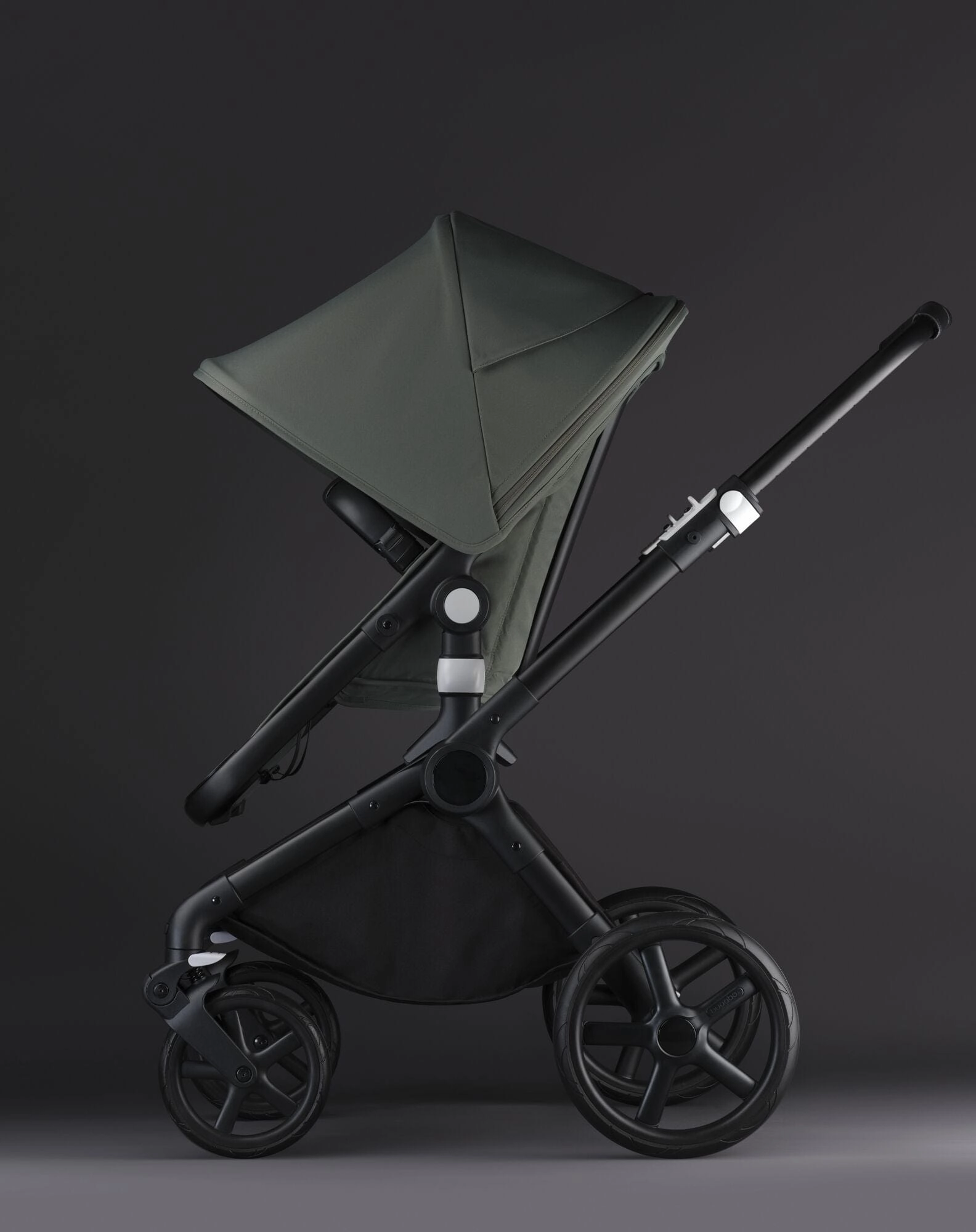 Bugaboo Fox Cub Cloud T Travel System - Black/Forest Green